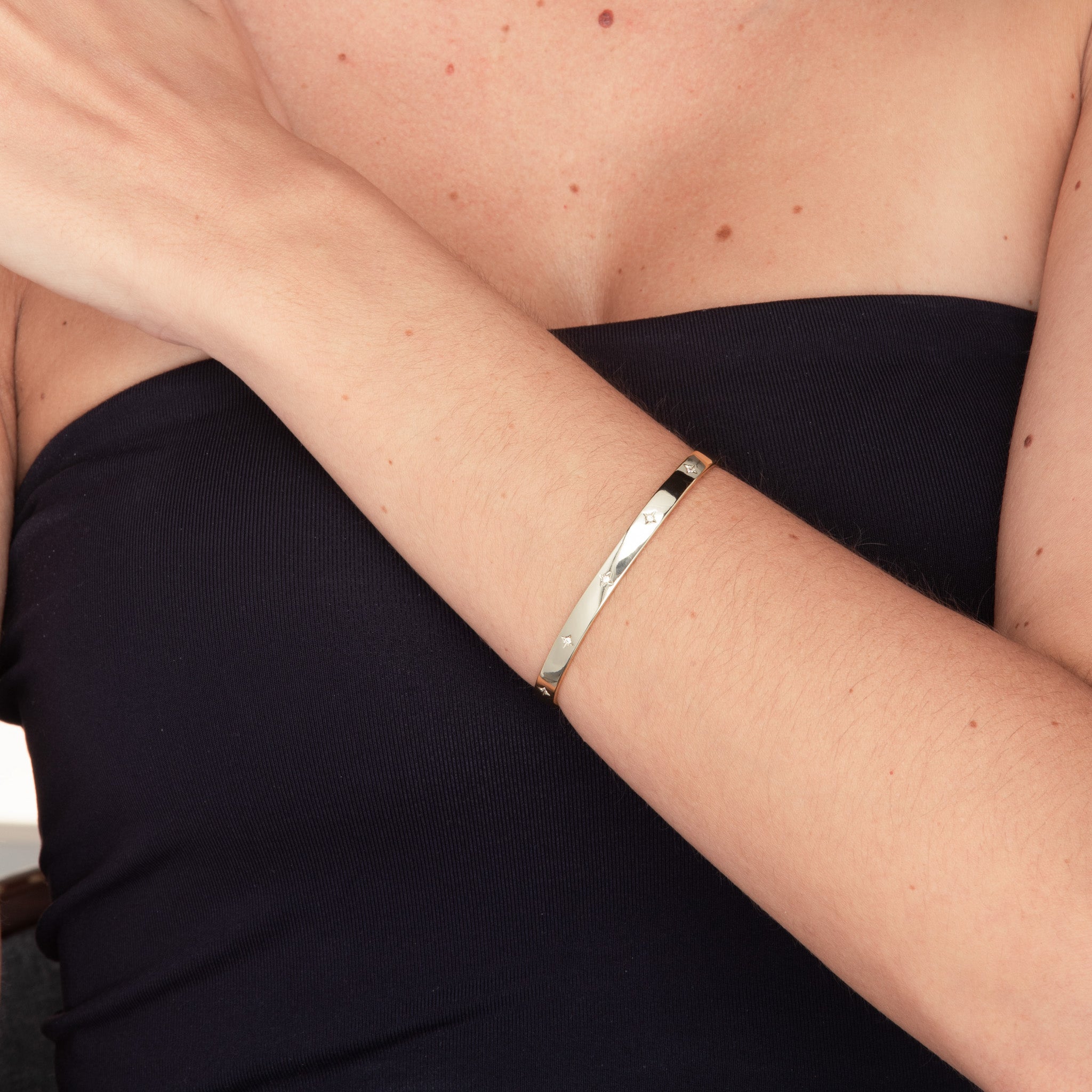 Celyssa North Star Bangle Bracelet