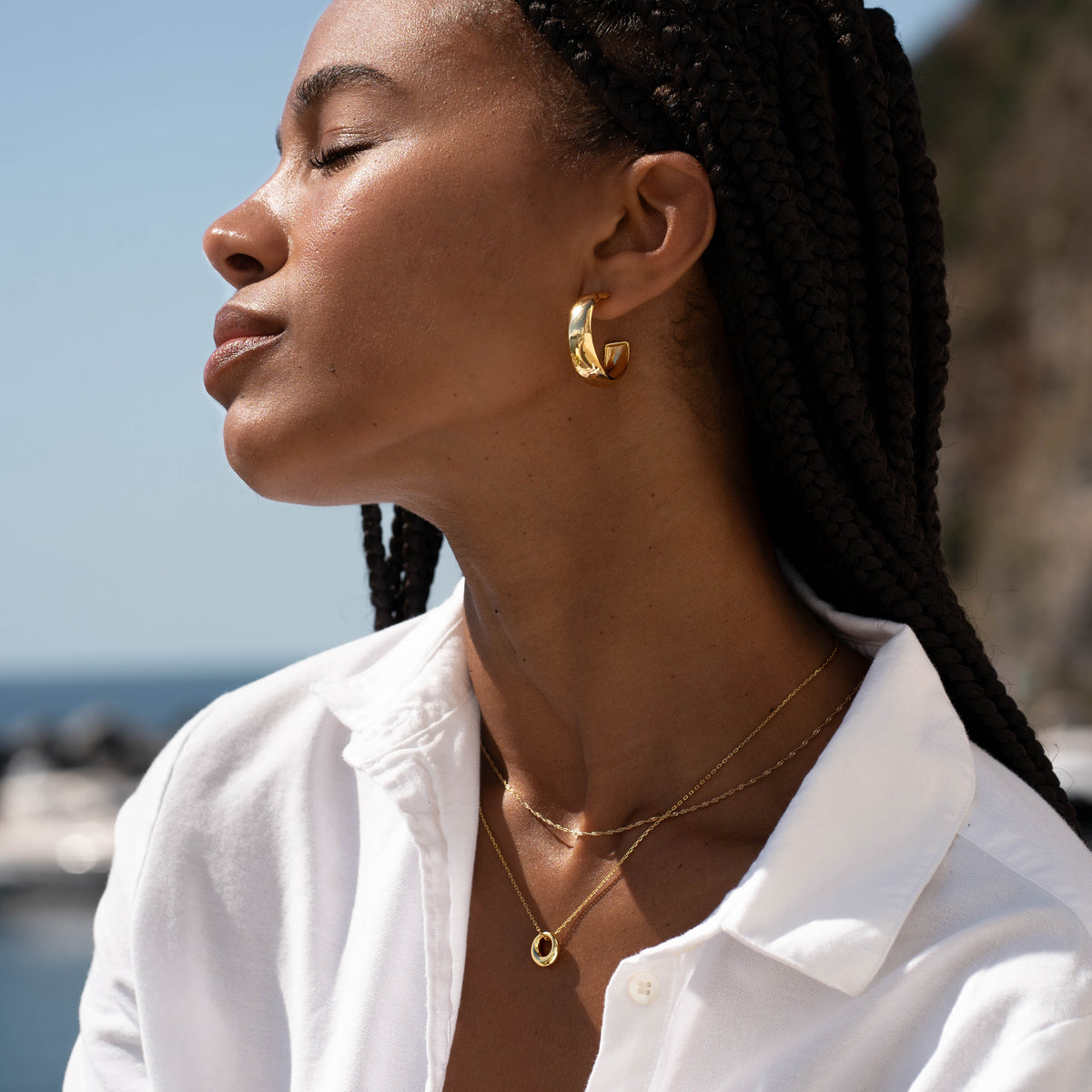 Celyssa Circle Pendant Necklace