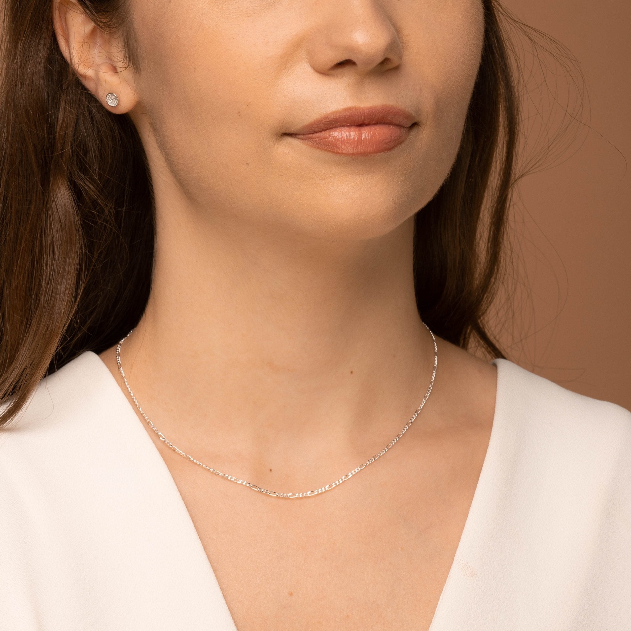 Celyssa Slim Figaro Chain Necklace