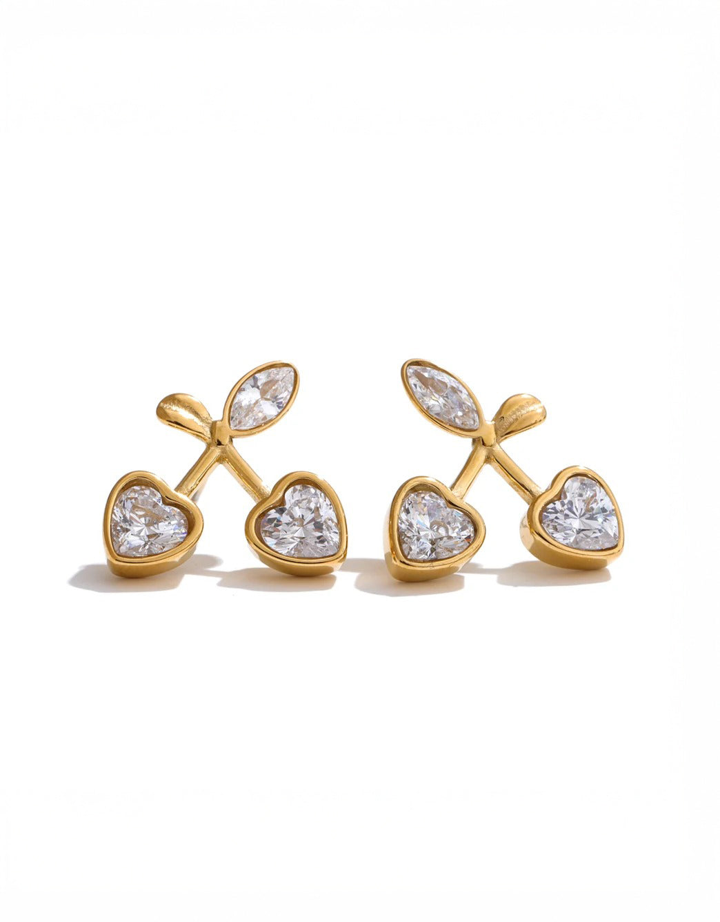 Celyssa Cherry Enchanté Crystal Stud Earrings