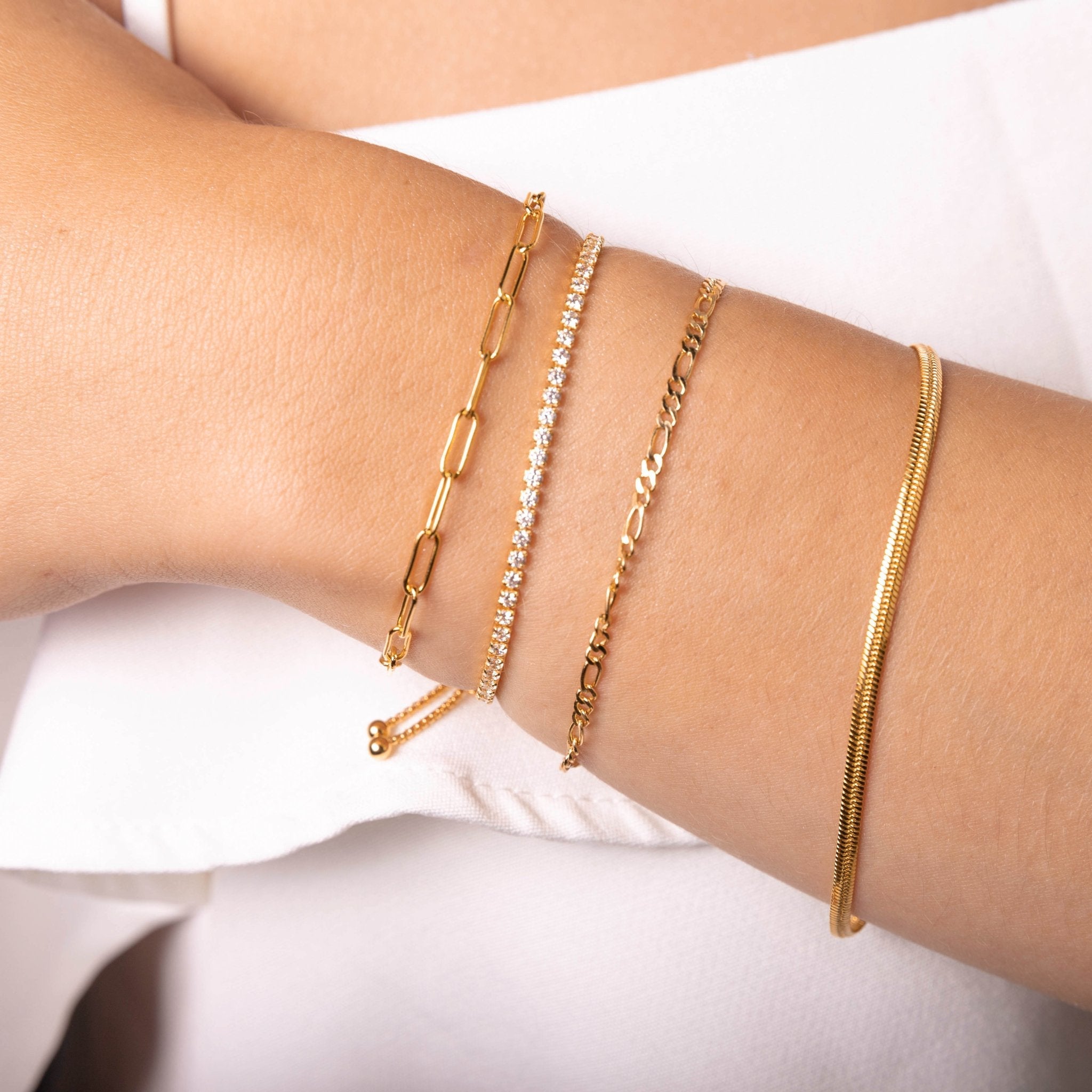 Celyssa Safira Adjustable Tennis Bracelet