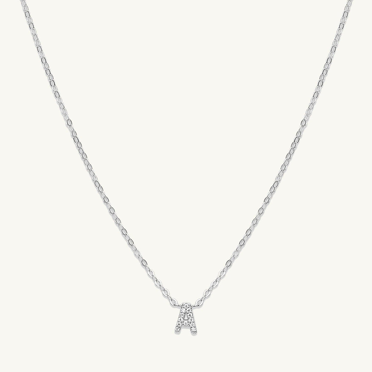 Celyssa Initial Sapphire Letter Necklace in 18K Gold Vermeil / K