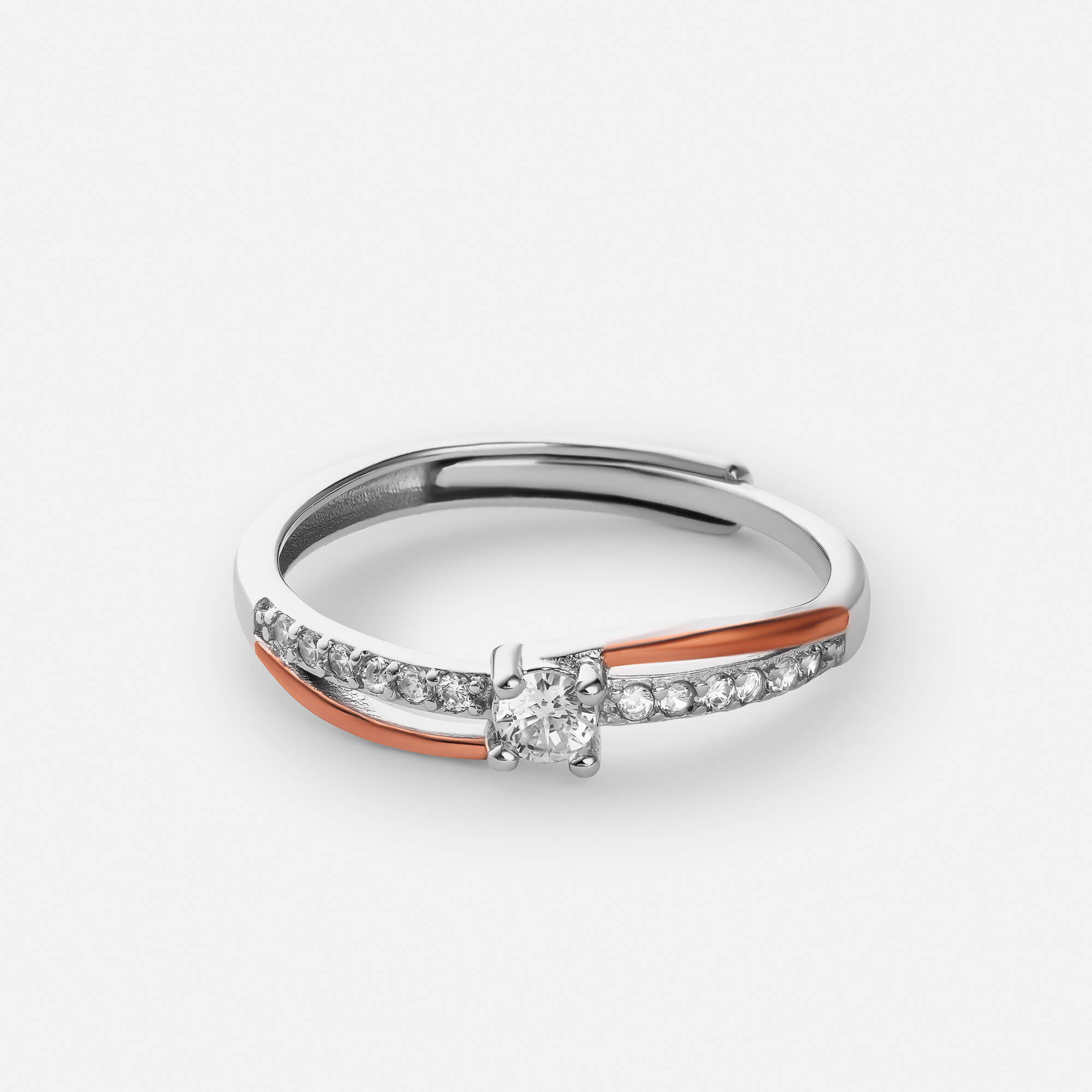 Celyssa Ups & Downs Wave Adjustable Thumb Ring