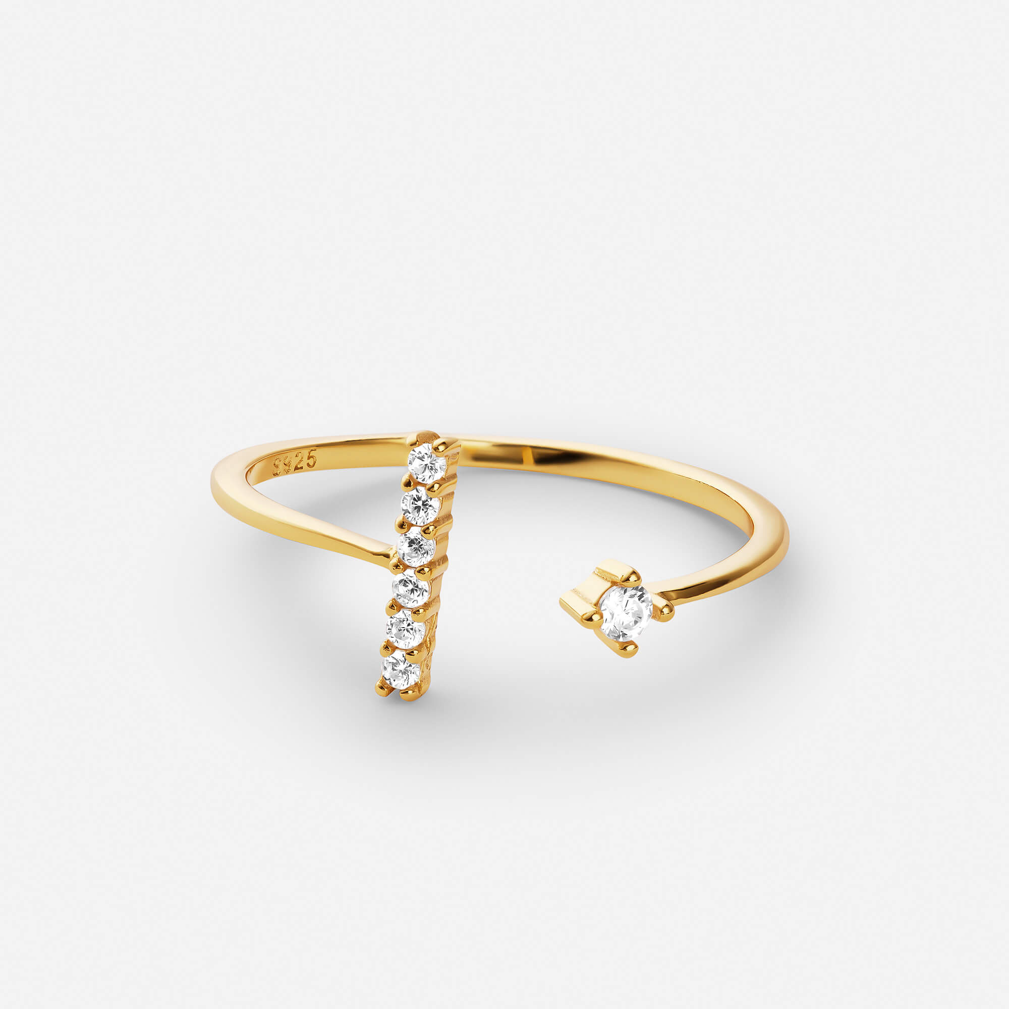 Celyssa Valerie Statement Stone Ring in Gold