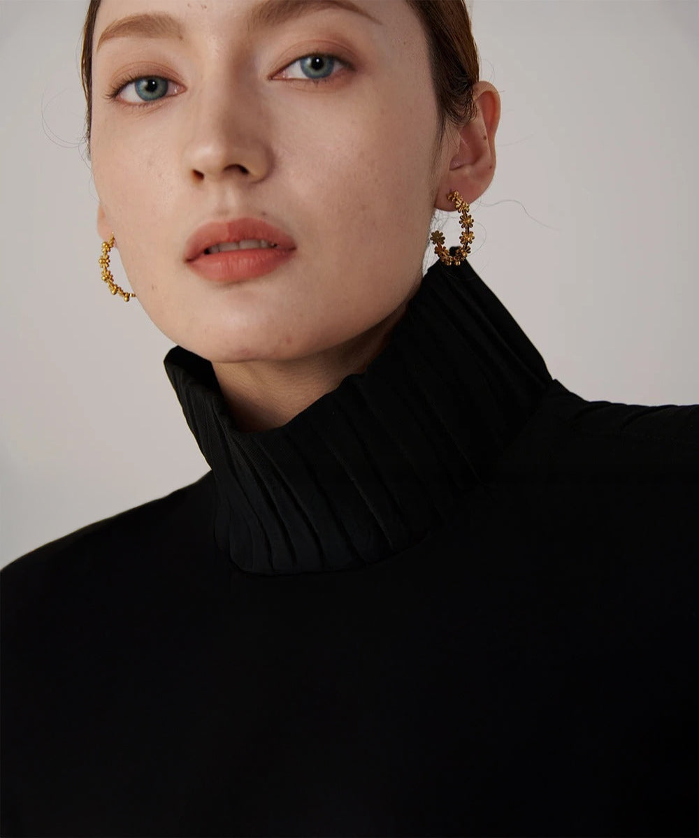 Celyssa Floral Wreath Hoops Earrings