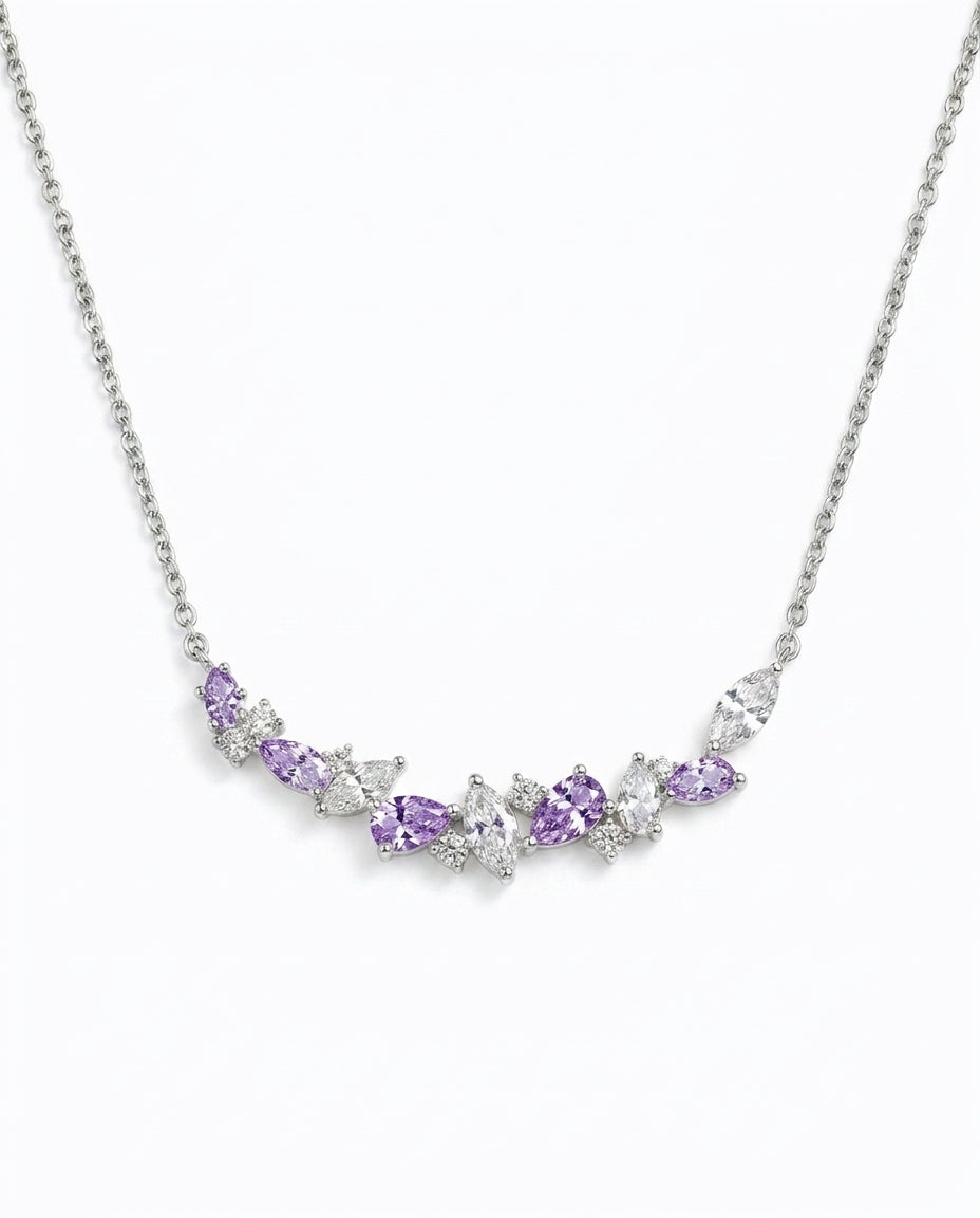 Celyssa Wisteria Flower Y Necklace