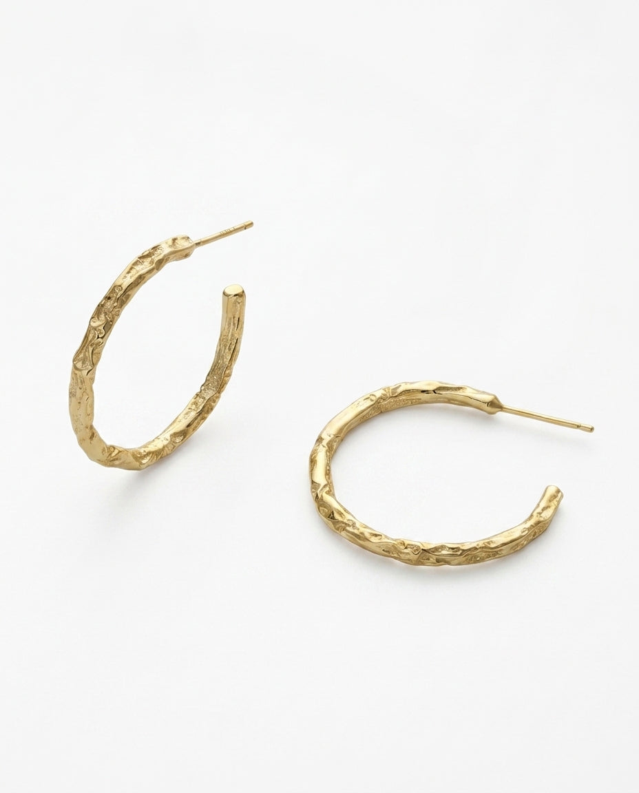 Celyssa Medium Thin Hoop Earrings