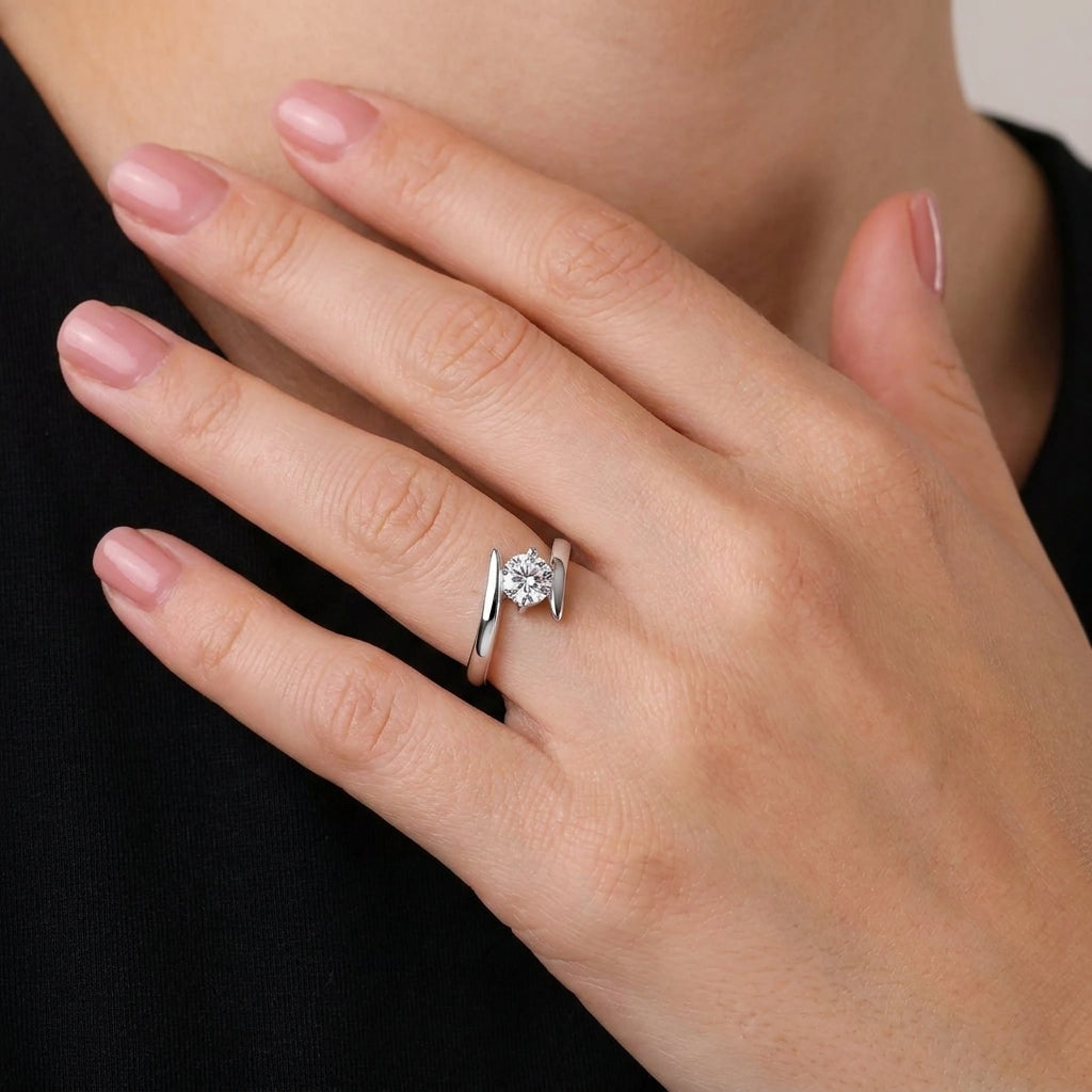 Celyssa Cubic Zirconia Adjustable Ring