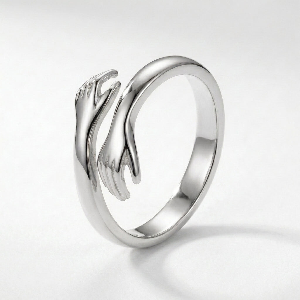 Celyssa Eternal Hug Intertwined Hands Ring