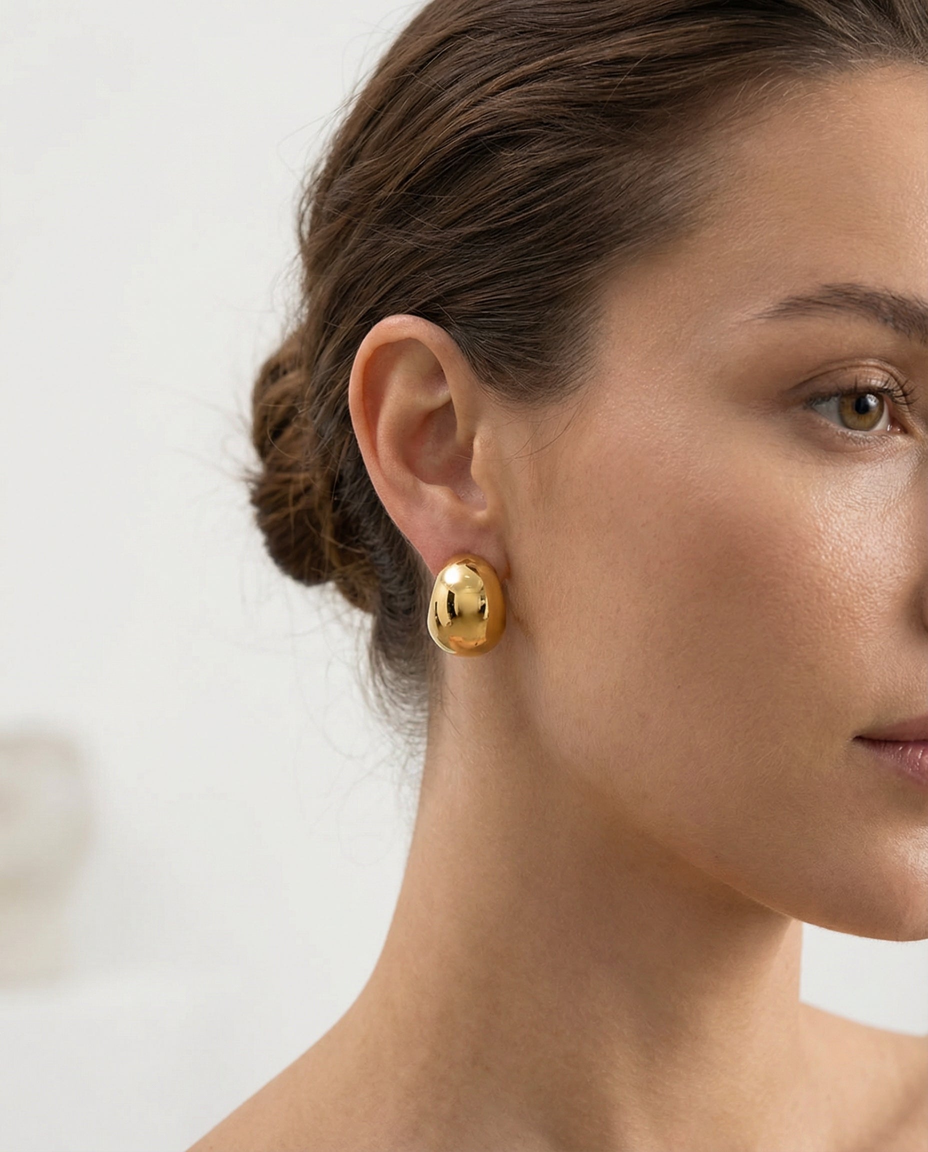 Celyssa Crescent Dome Drop Earrings
