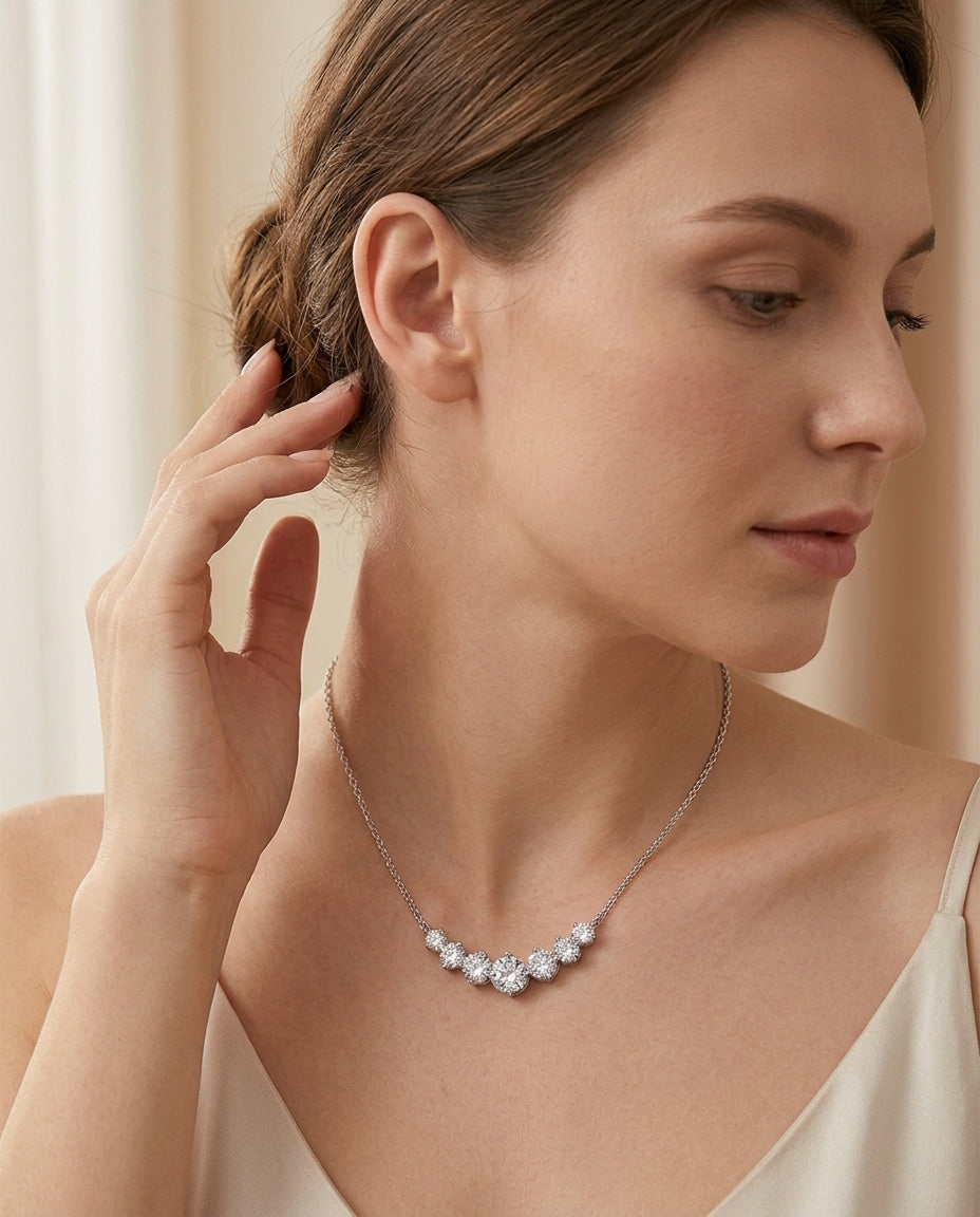 Celyssa 5A Cut Zircon Pendant Necklace