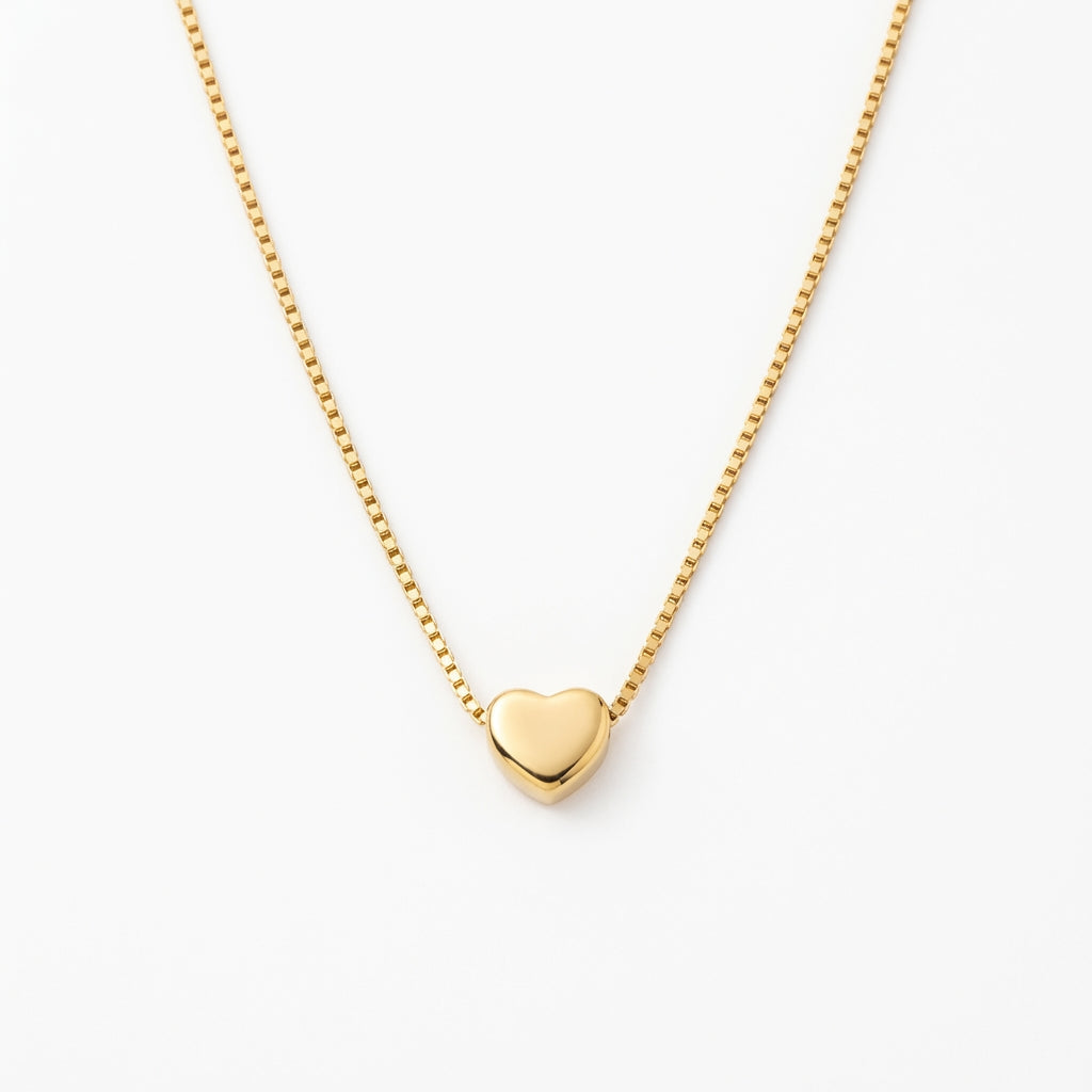 Celyssa My Petite Heart Necklace in Gold
