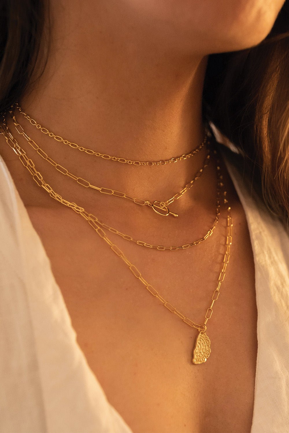 Celyssa Link Chain Minimalist Choker Necklace