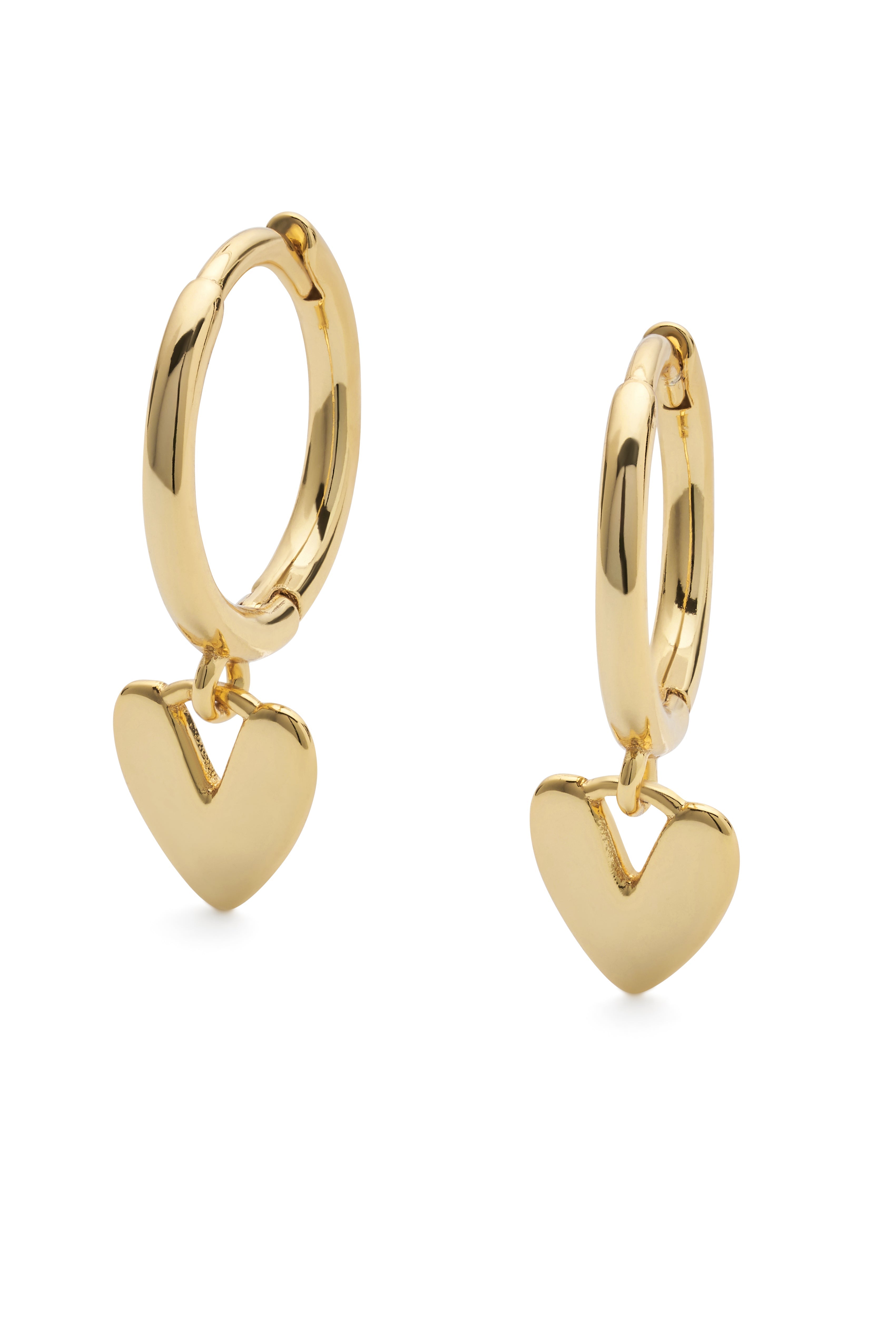 Celyssa Heart Hoop Earrings