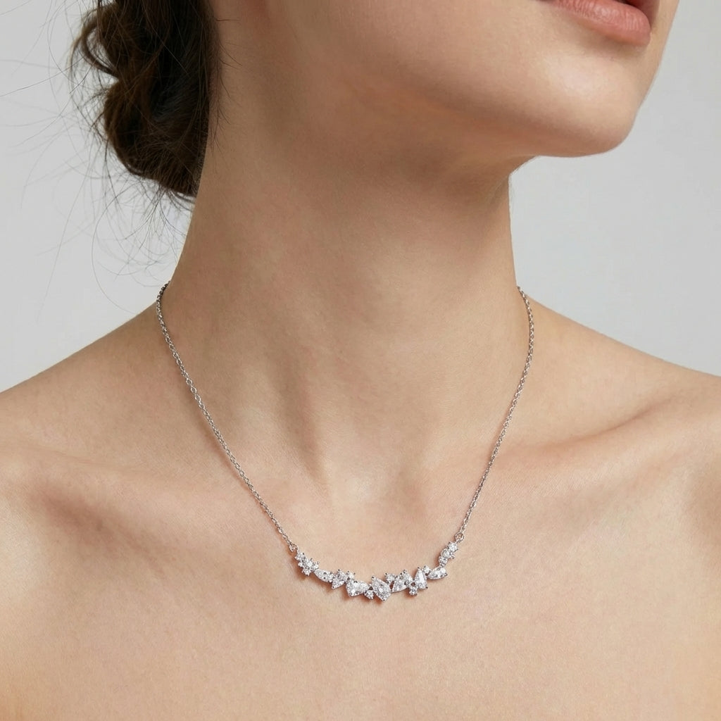 Celyssa Wisteria Flower Y Necklace