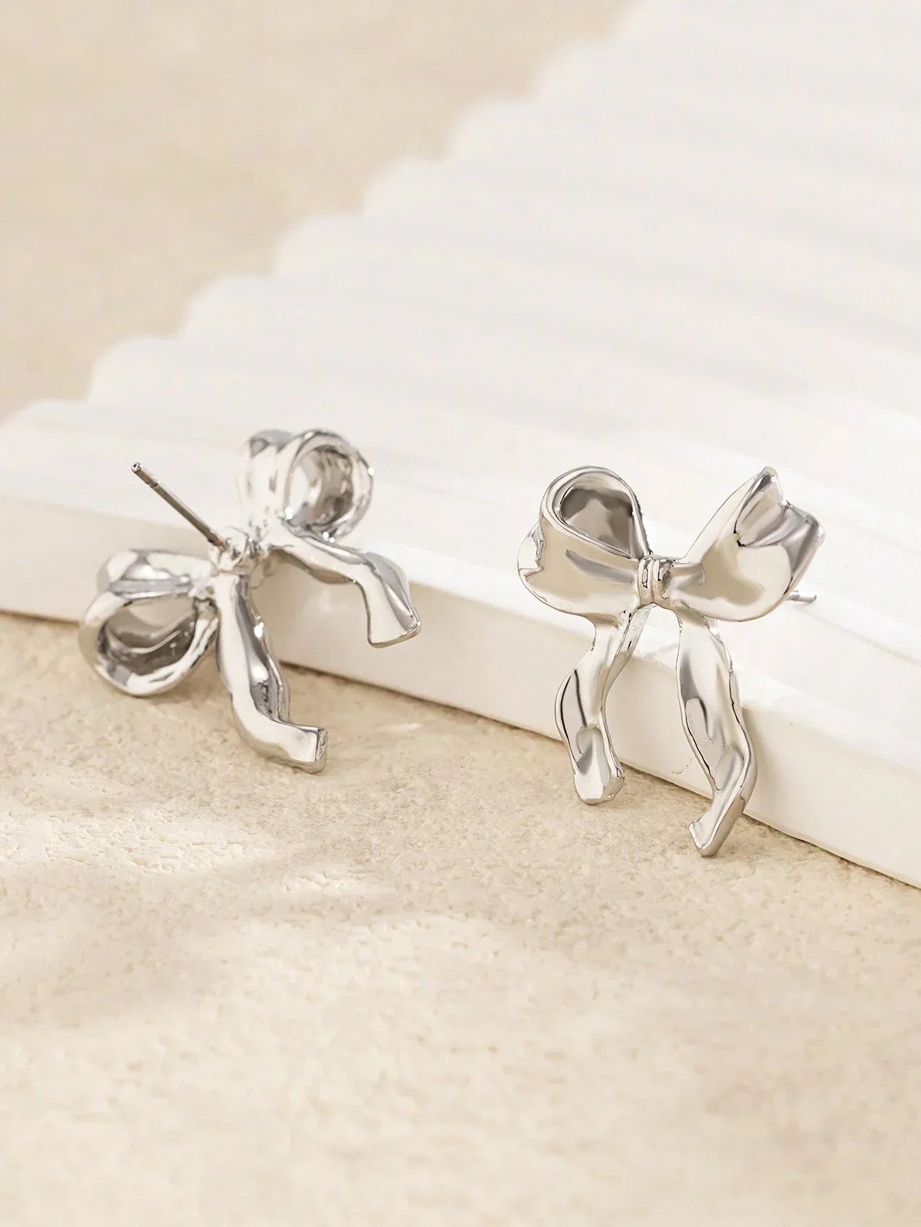 Celyssa Ribbon Bow Earrings