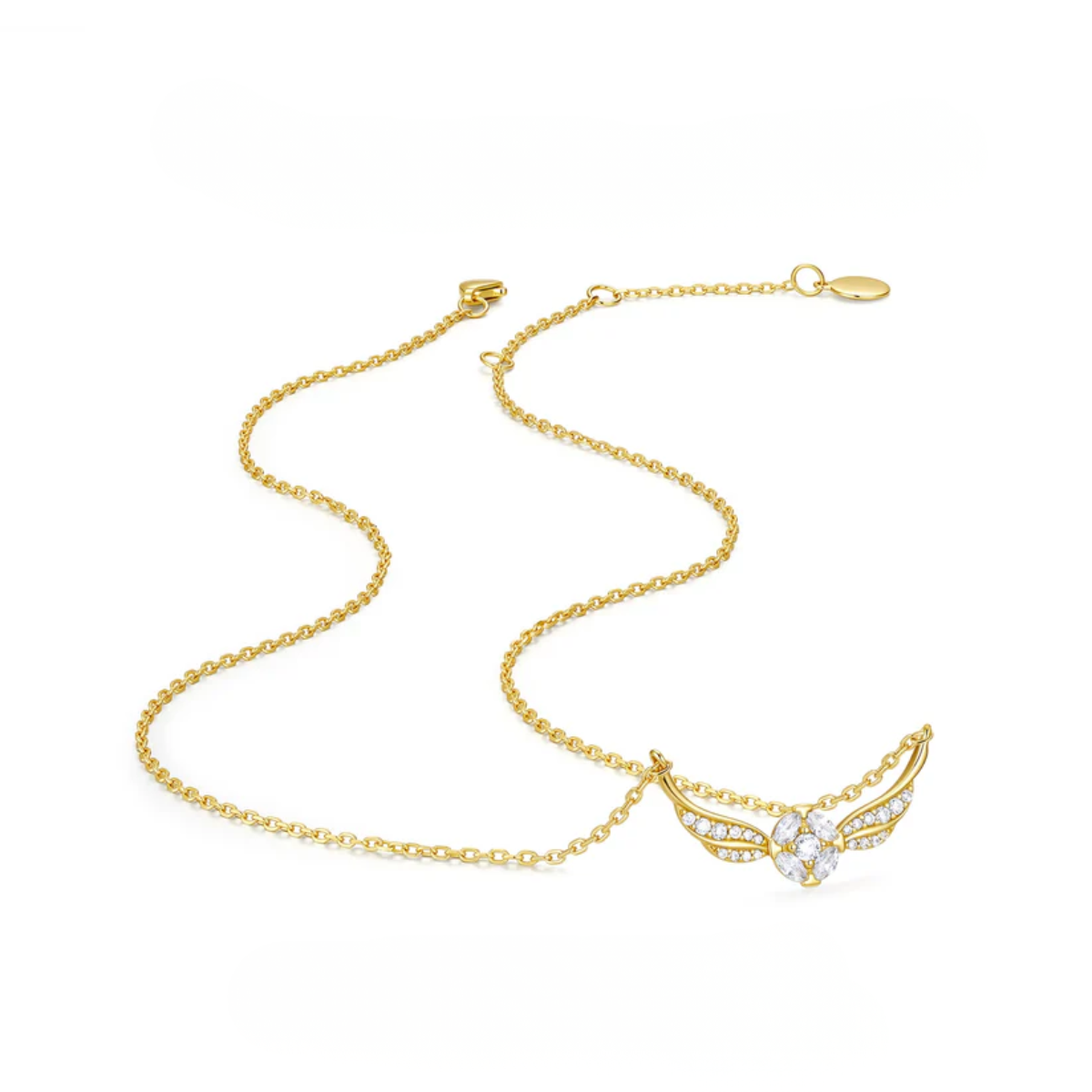 Celyssa Winged Sphere Pendant Necklace