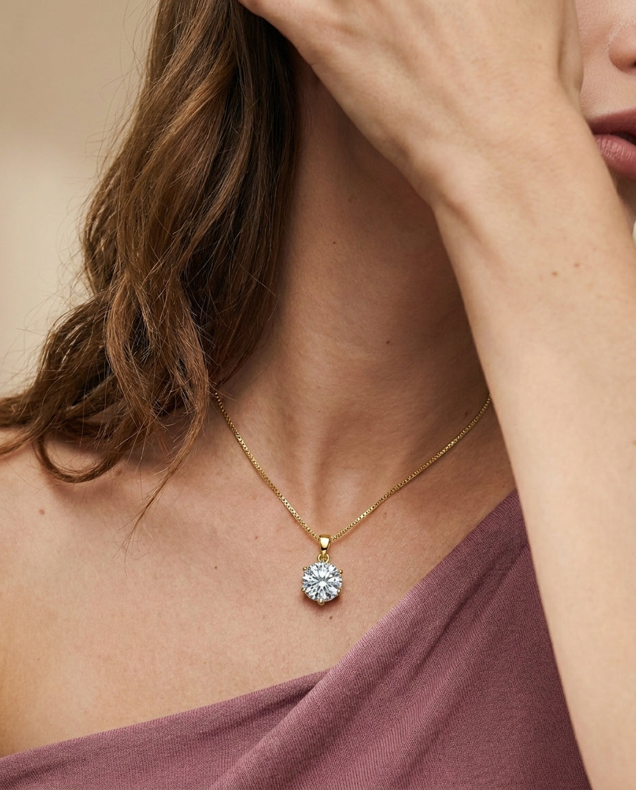 Celyssa Moissanite Pendant Necklace