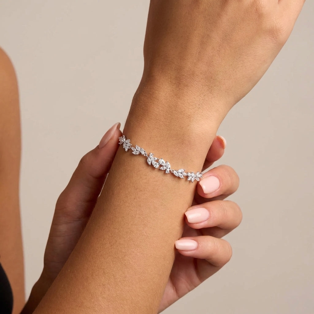 Celyssa Wisteria Whisper Flower Bracelet