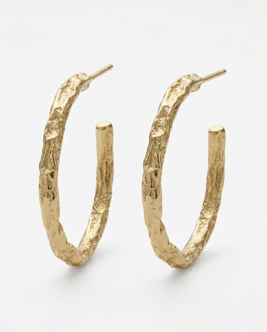 Celyssa Medium Thin Hoop Earrings