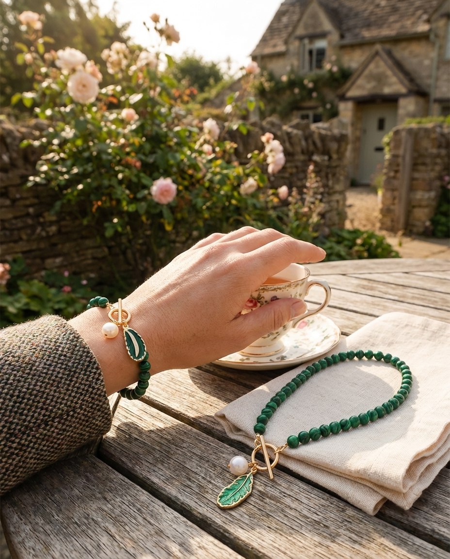Celyssa Emerald Grace Green Pendant Necklace