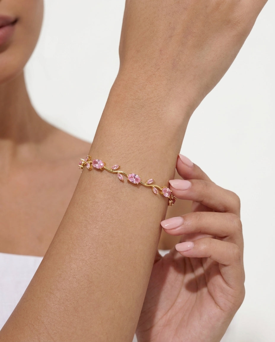 Celyssa Ottilie Vine Multicoloured Flower Bracelet