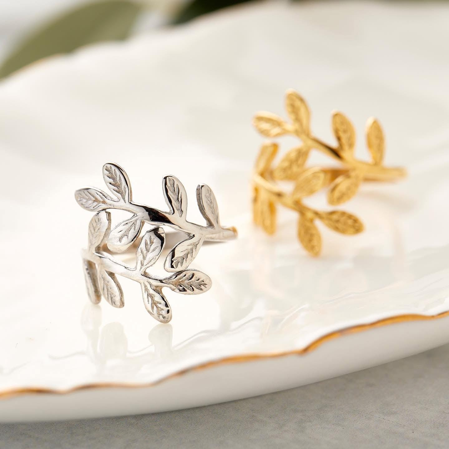 Celyssa Palestine Olive Leaf Heritage Ring