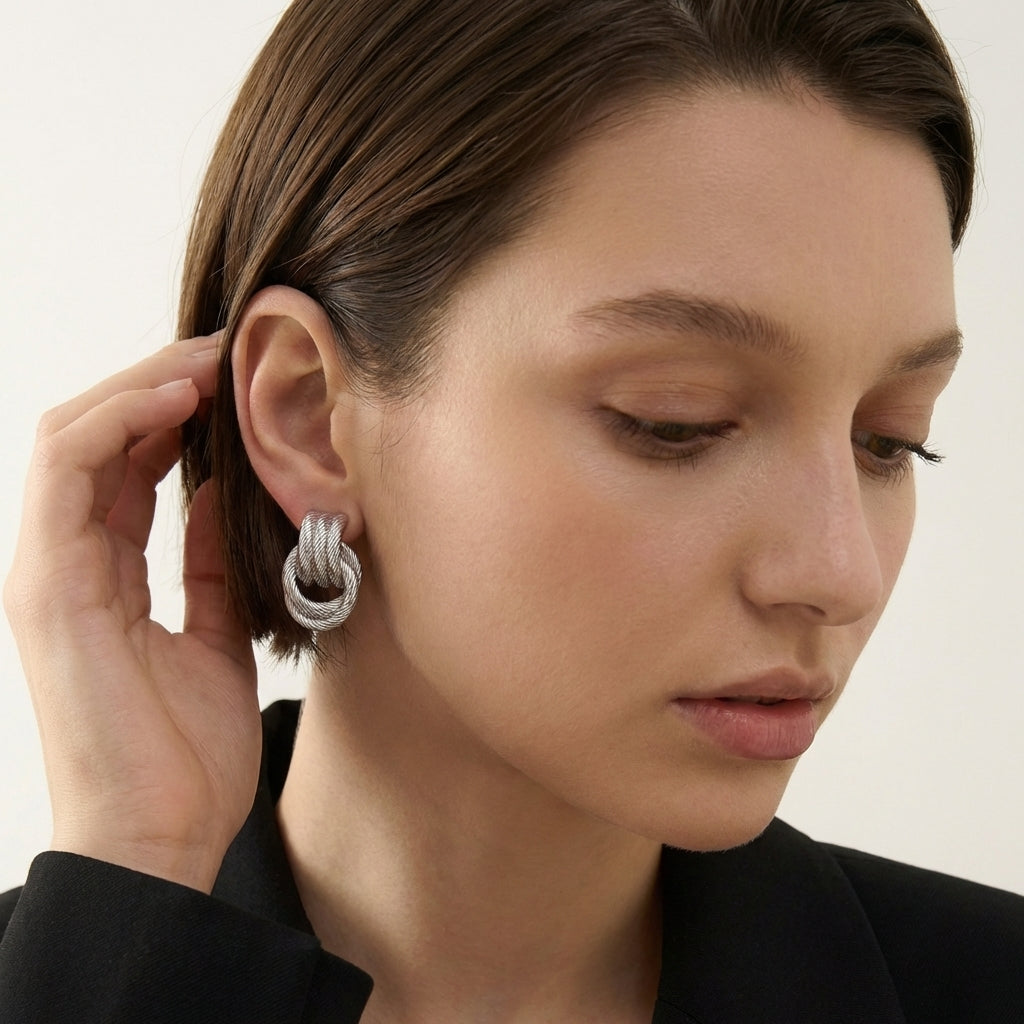 Celyssa Giro Bella Knot Earrings
