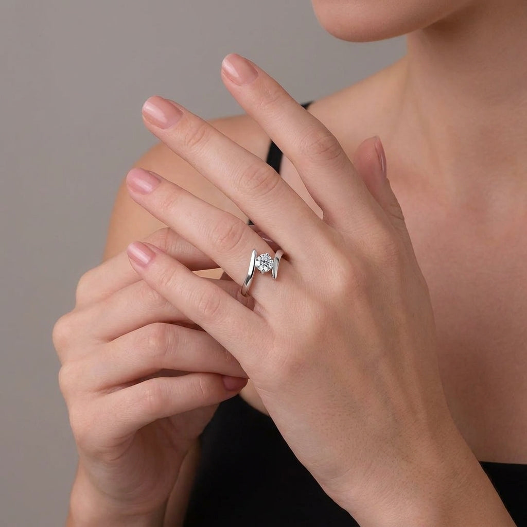 Celyssa Cubic Zirconia Adjustable Ring