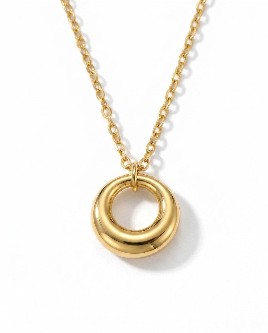 Celyssa Circle Pendant Necklace