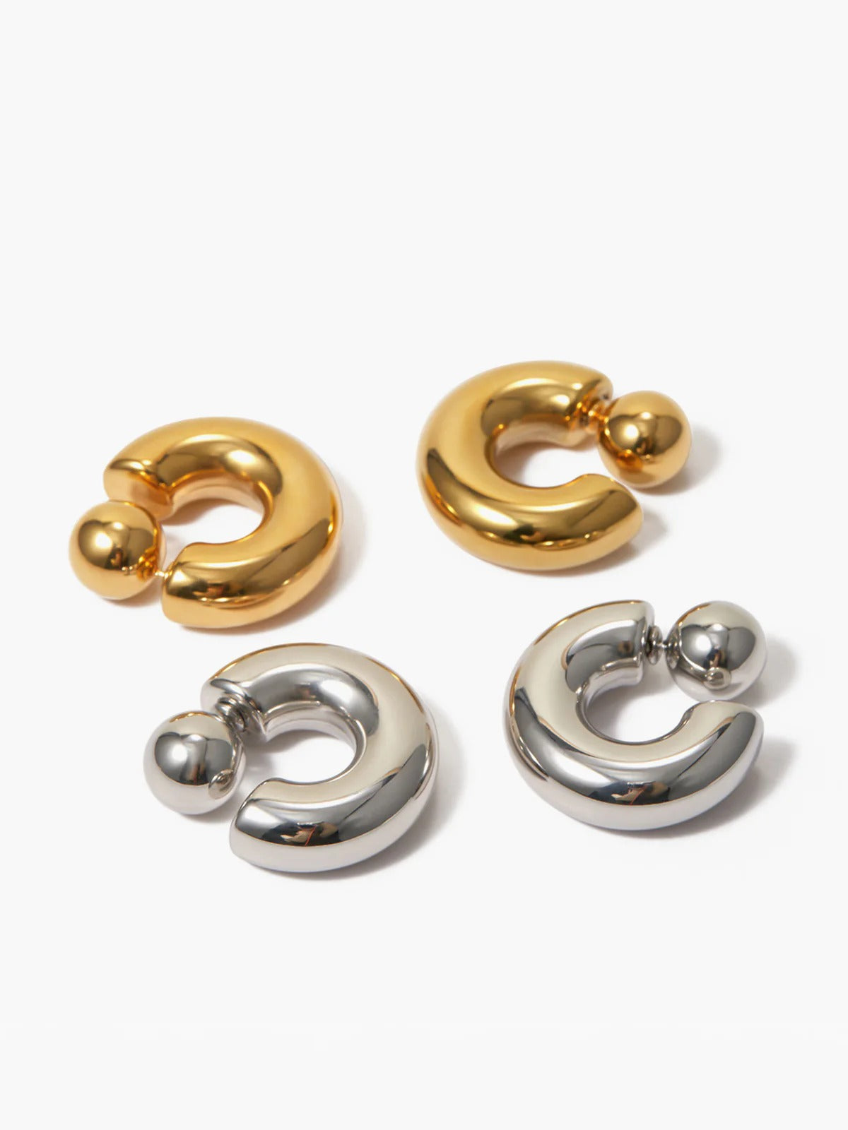 Celyssa Chunky C Shaped Earrings