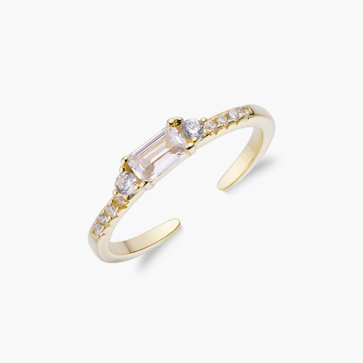 Celyssa Crystal Air Open Ring