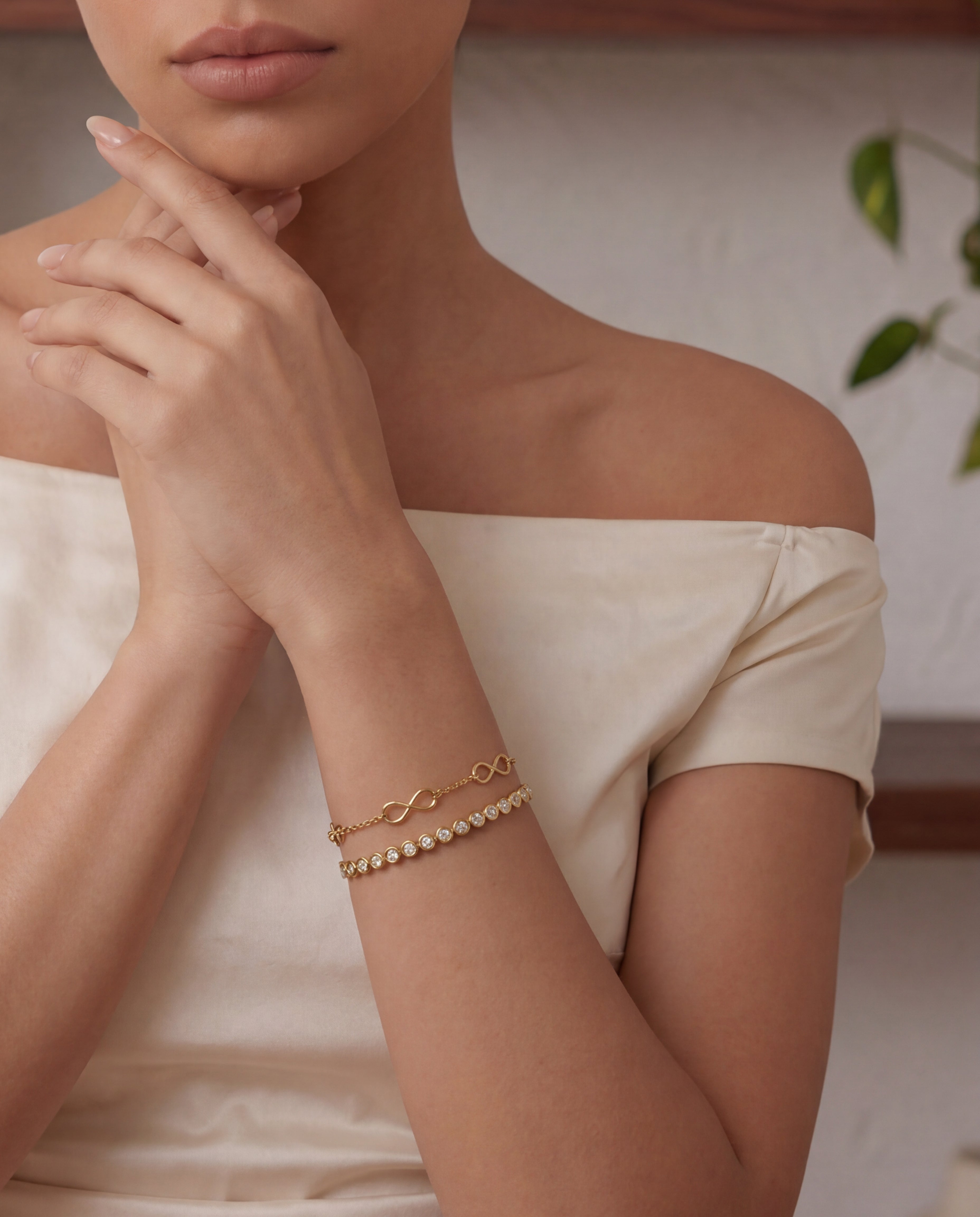 Celyssa Chunky Solitaire Tennis Bangle