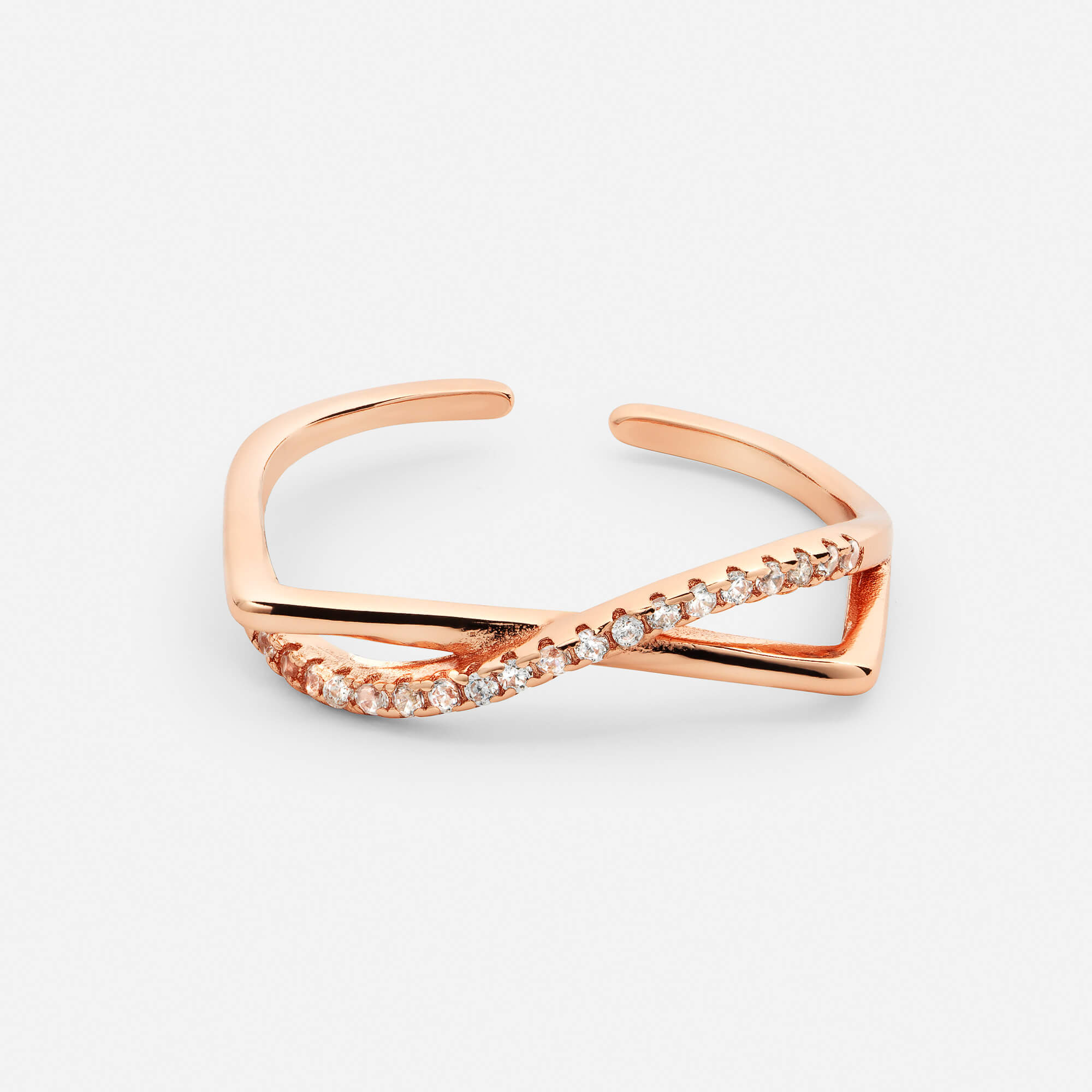Celyssa Selma Adjustable Statement Ring in Rose Gold