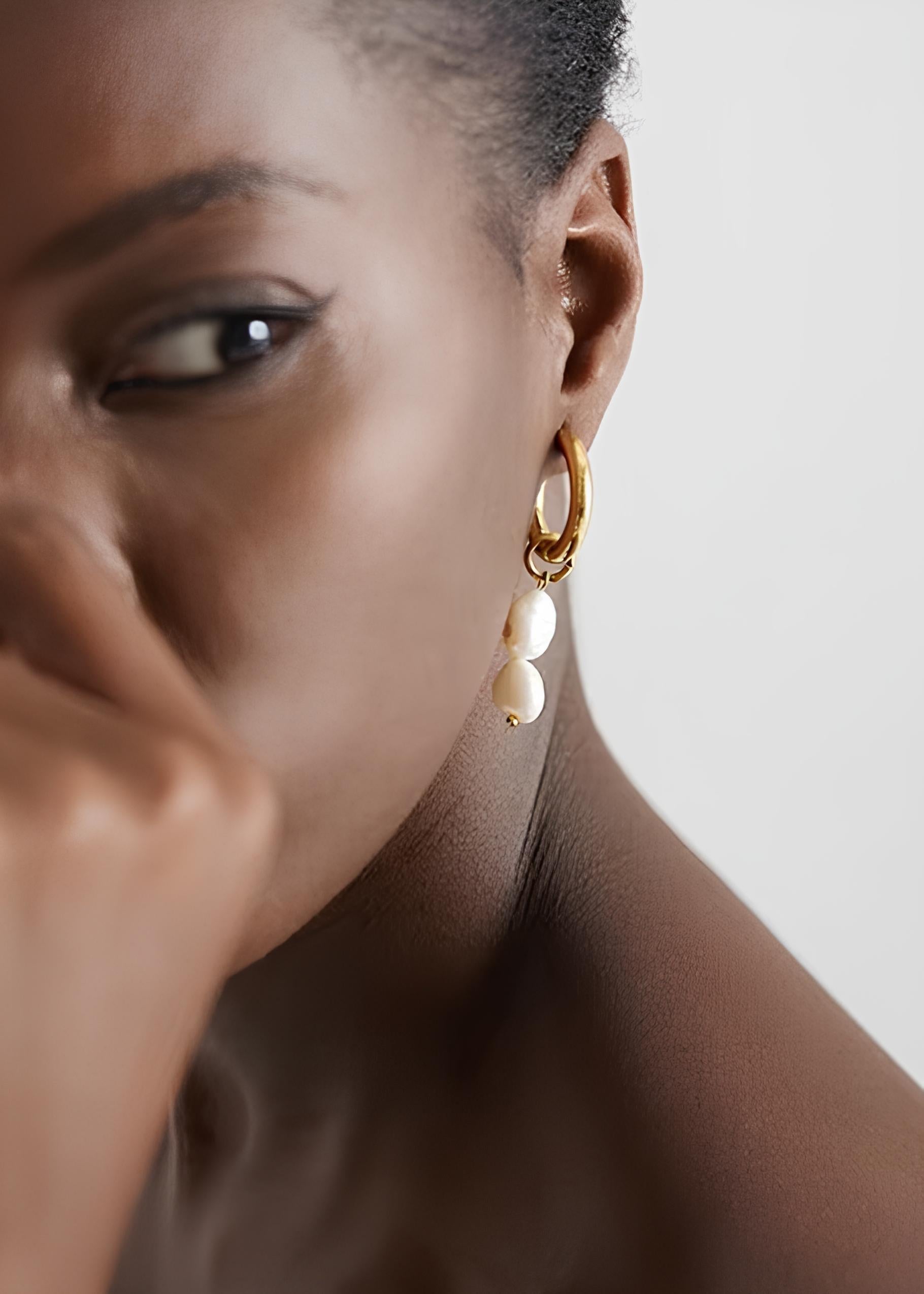 Celyssa Tears of the Sea Freshwater Pearl Earrings