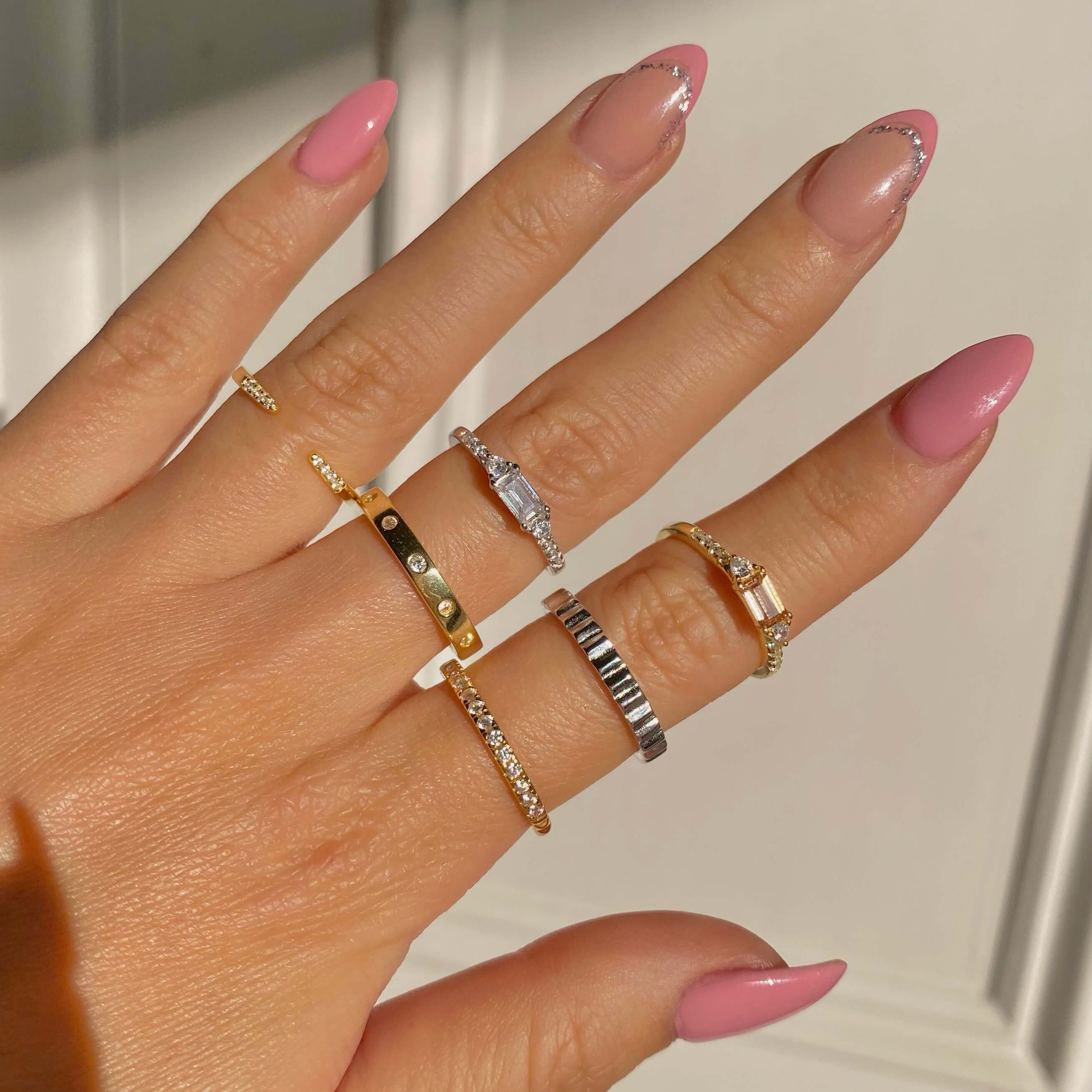 Celyssa Crystal Air Open Ring