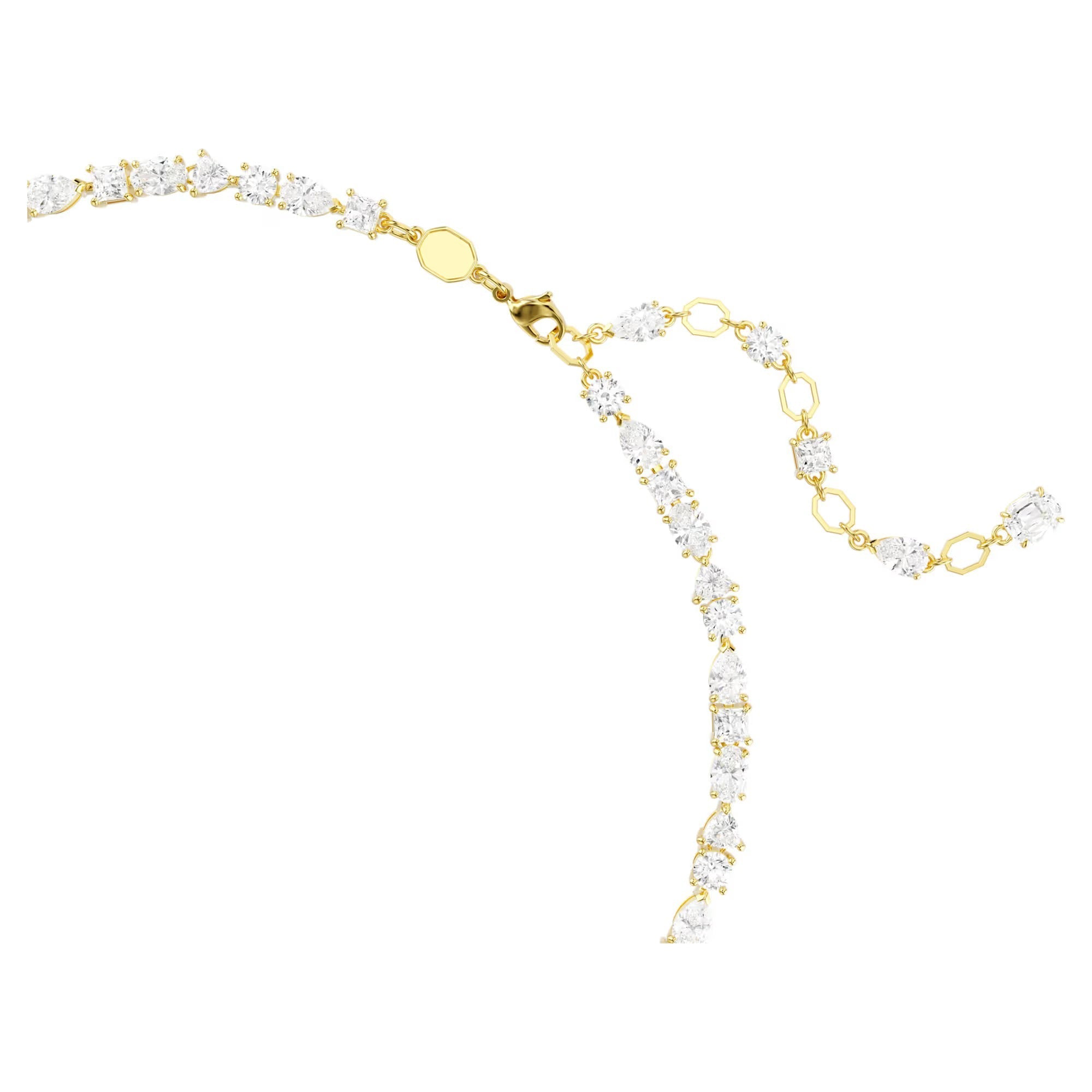 Celyssa Mixed Cut Crystal V Necklace