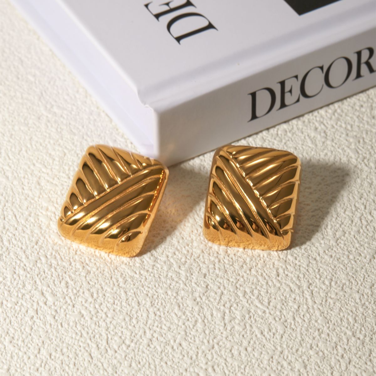 Celyssa Gioiello Textured Drop Earrings