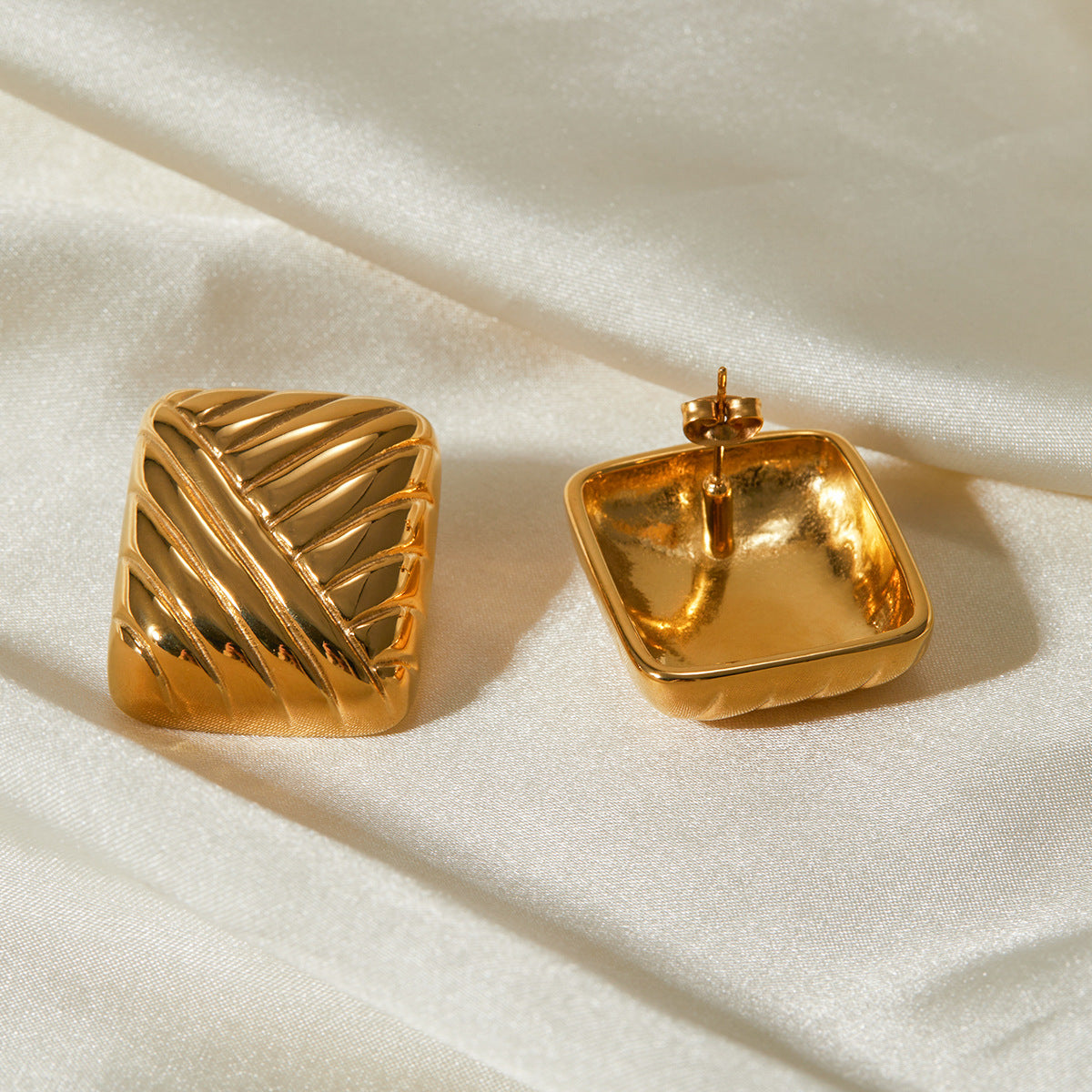 Celyssa Gioiello Textured Drop Earrings