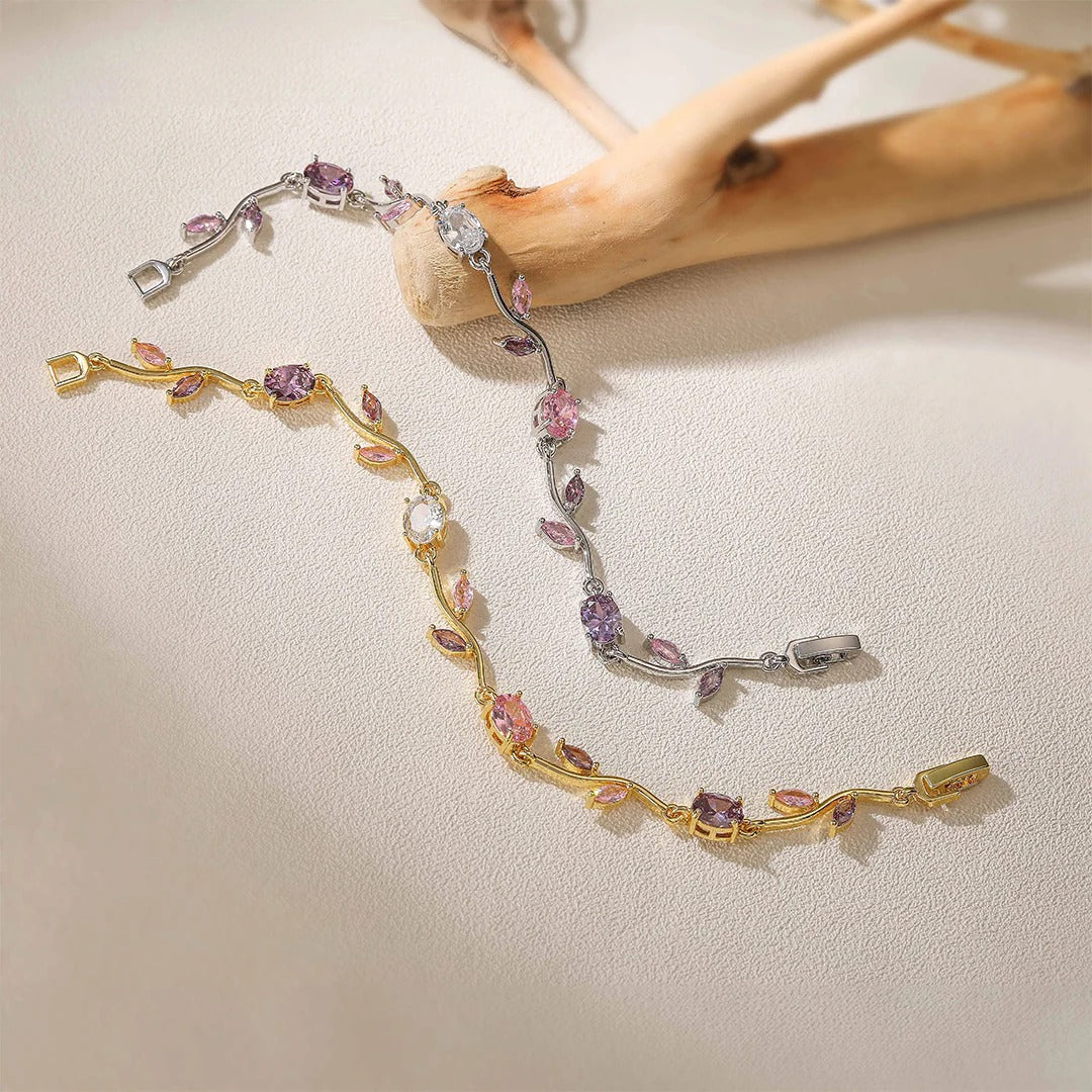 Celyssa Ottilie Vine Multicoloured Flower Bracelet
