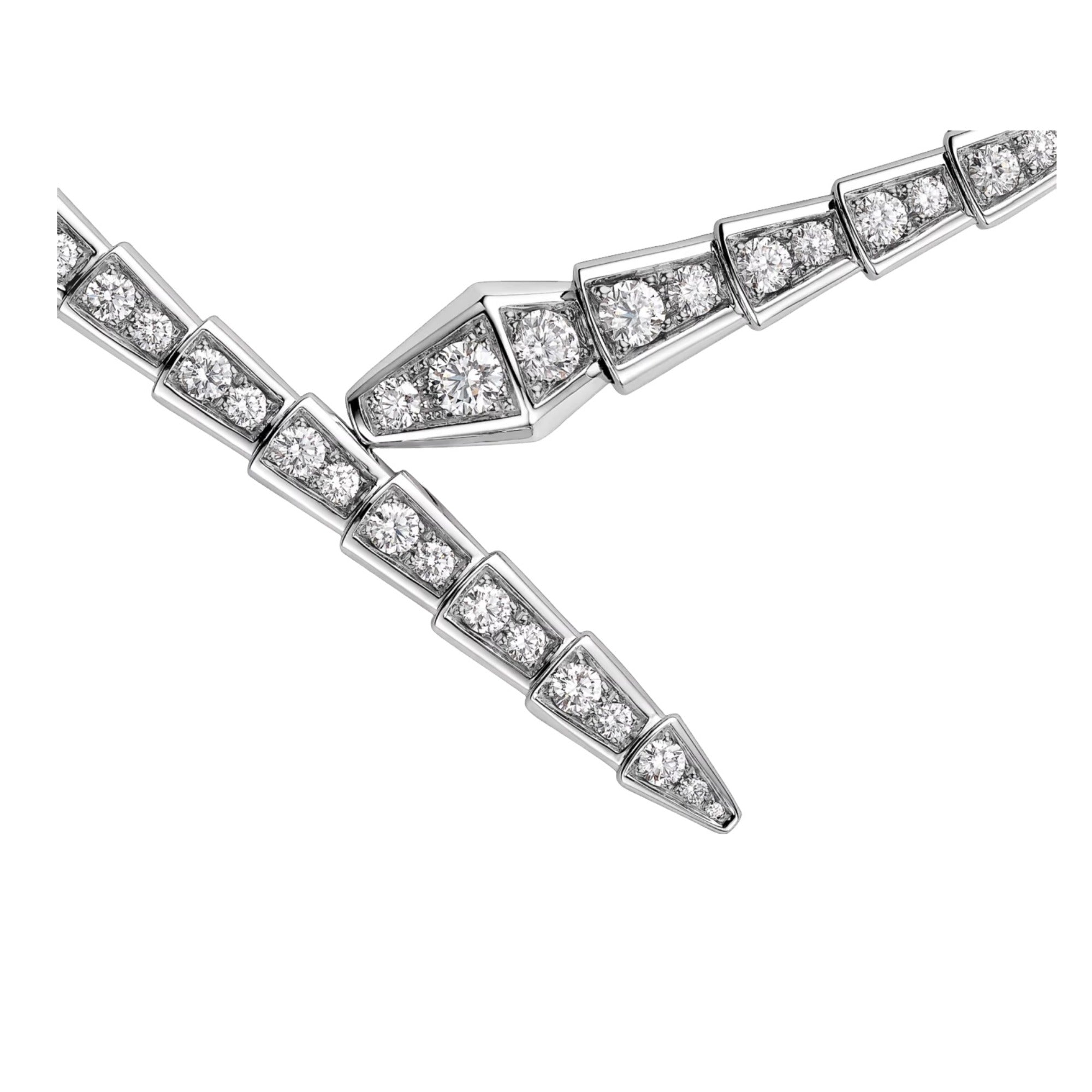Celyssa Crystal Serpent Snake Choker Necklace