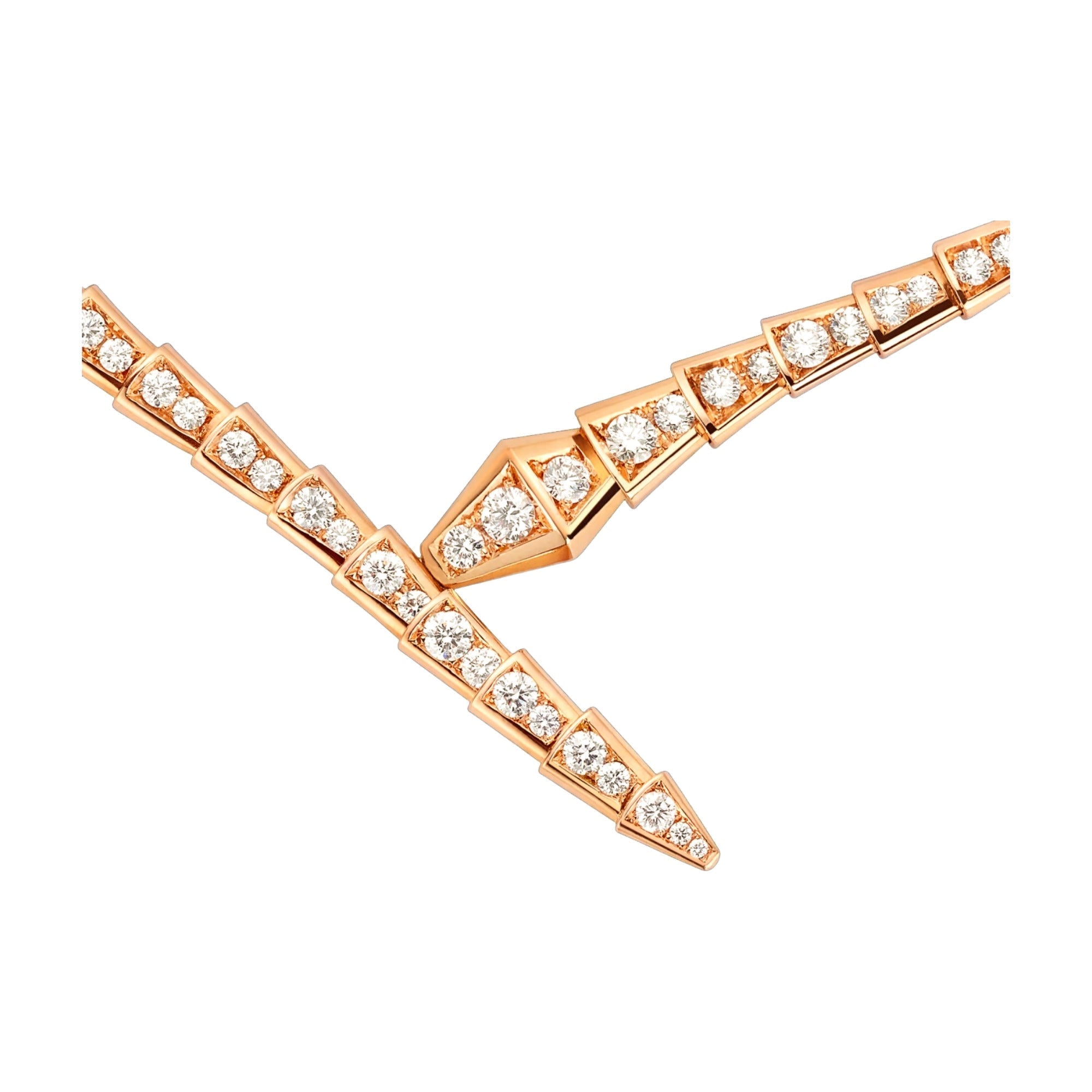 Celyssa Crystal Serpent Snake Choker Necklace