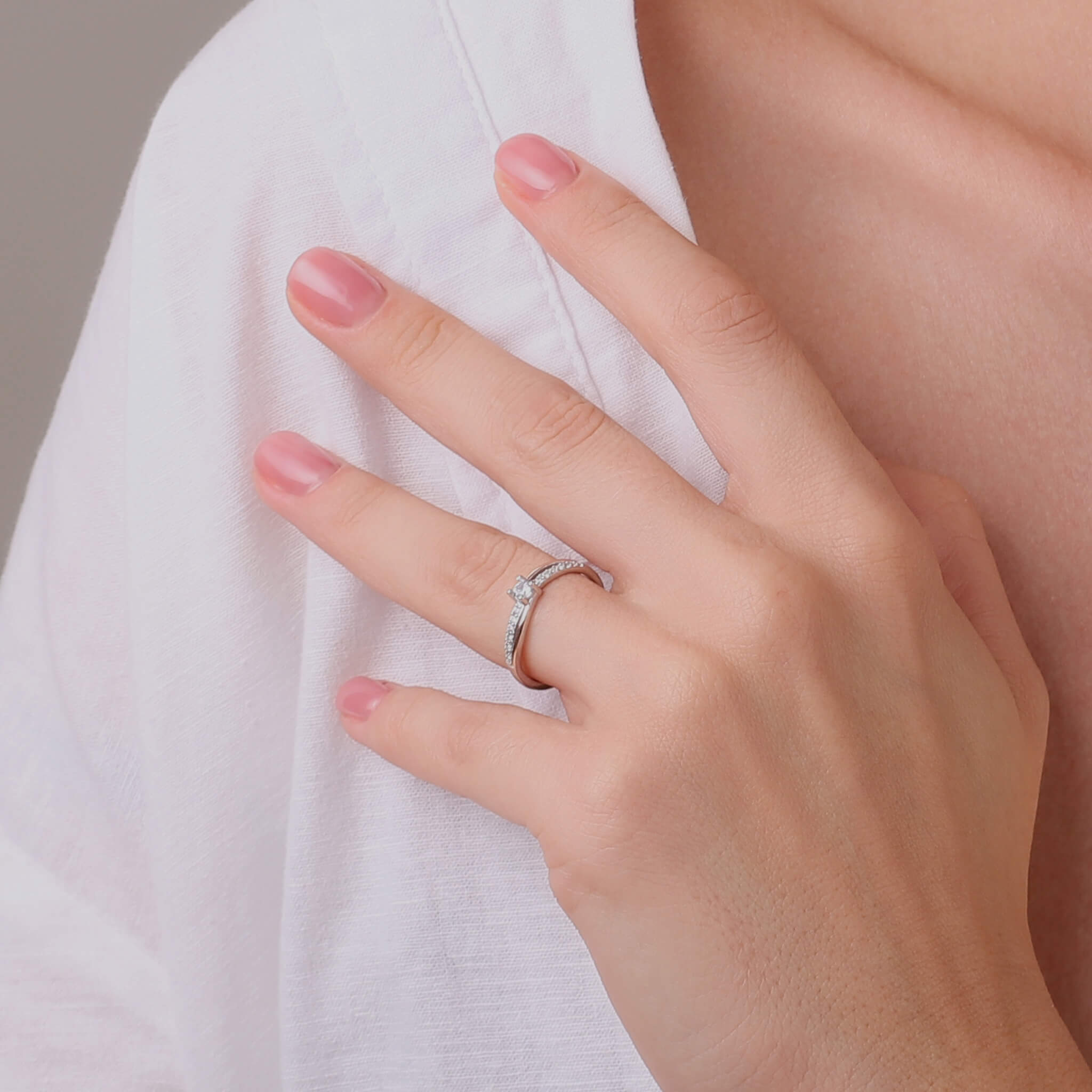 Celyssa Ups & Downs Wave Adjustable Thumb Ring