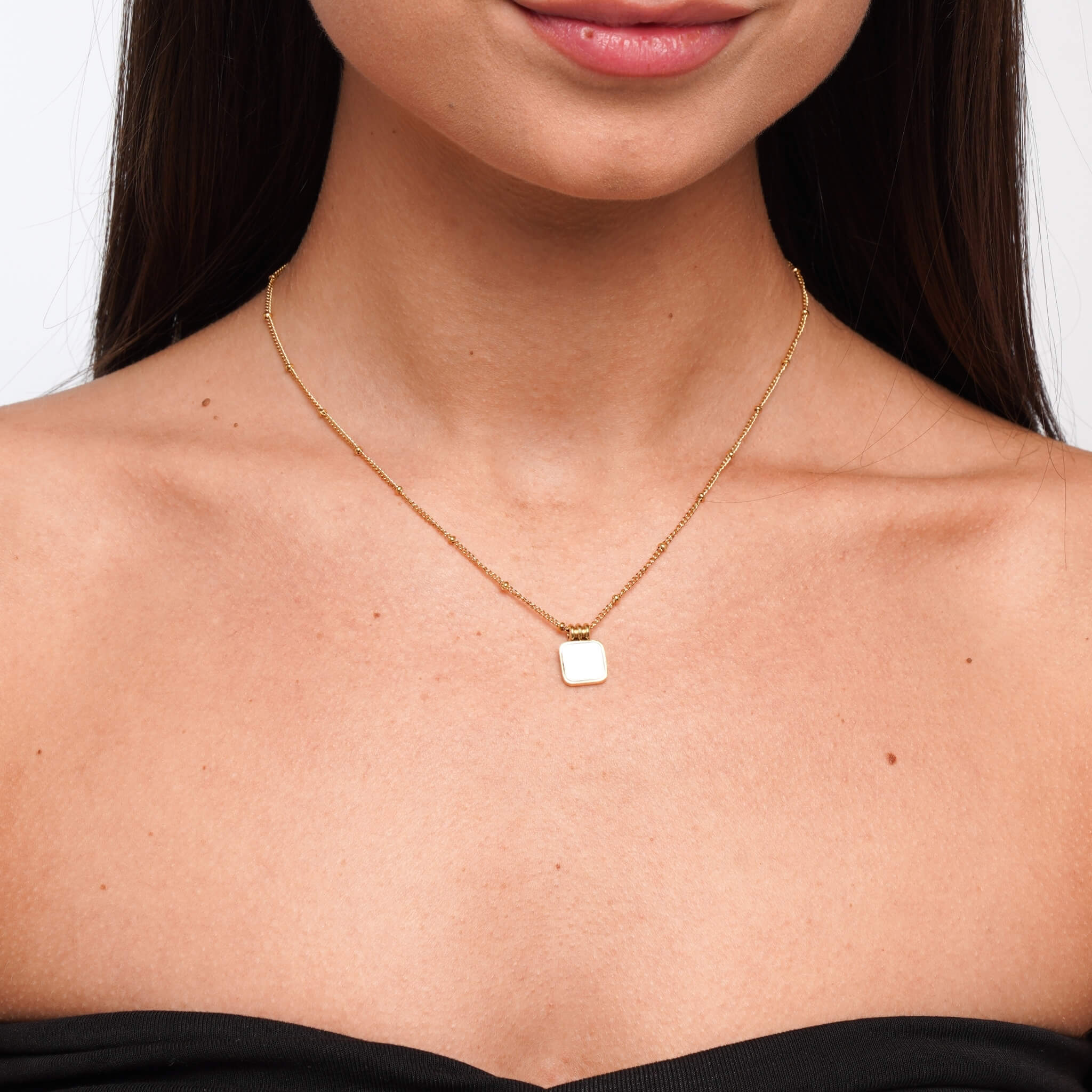 Celyssa Lucienne Pearl Necklace in Black