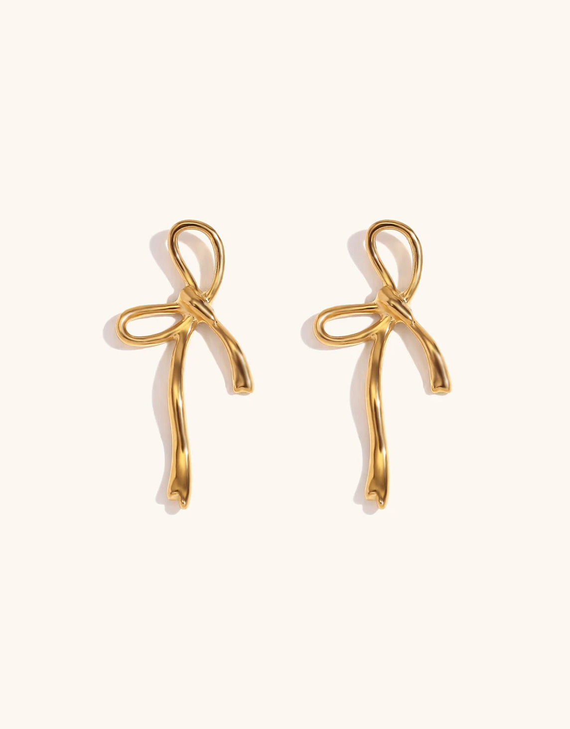 Celyssa Wandering Bow Stud Earrings
