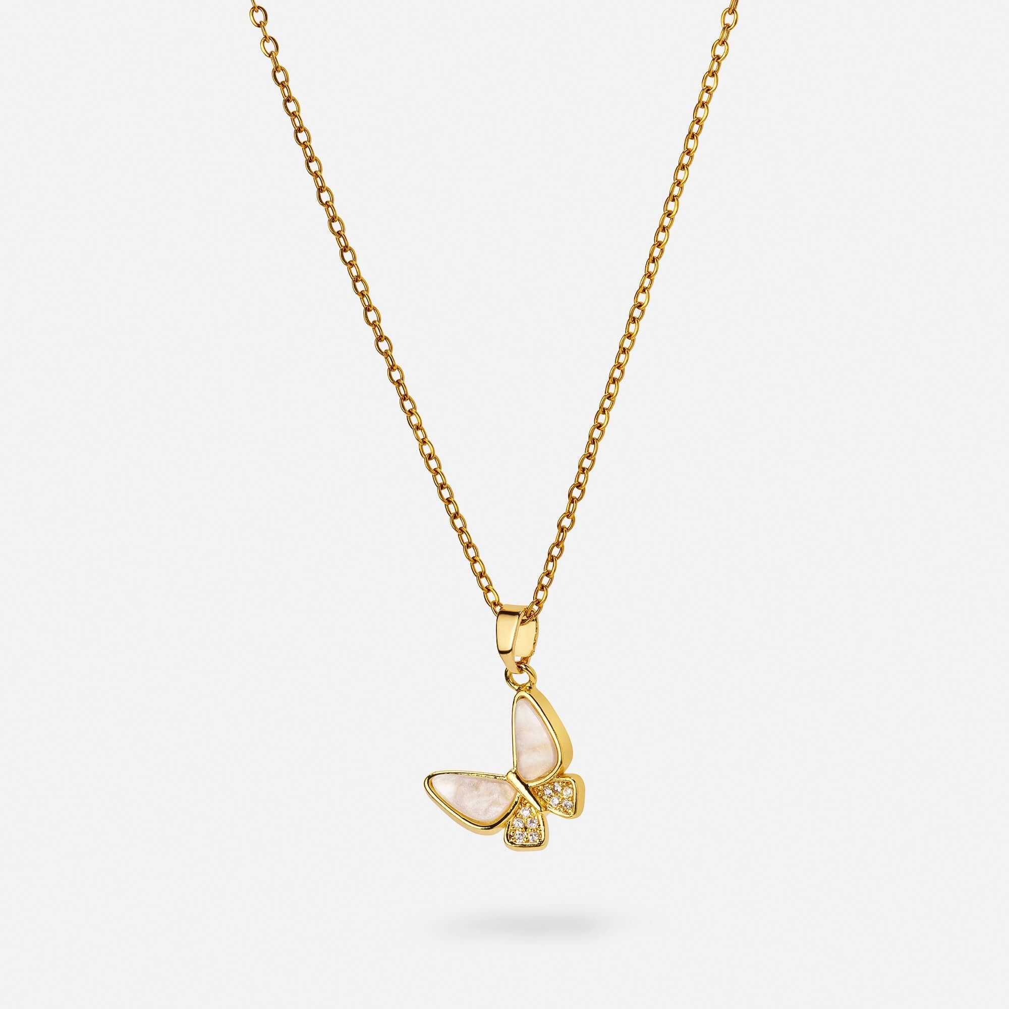 Celyssa Dainty Butterfly Pendant Necklace