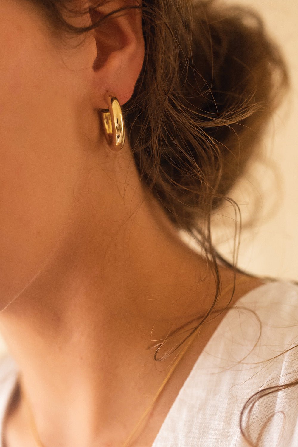 Celyssa Chunky Statement Hoop Earrings