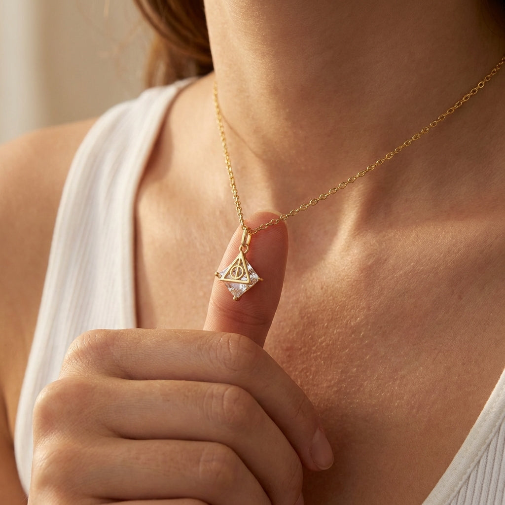 Celyssa Geometric Symbol Pendant Necklace