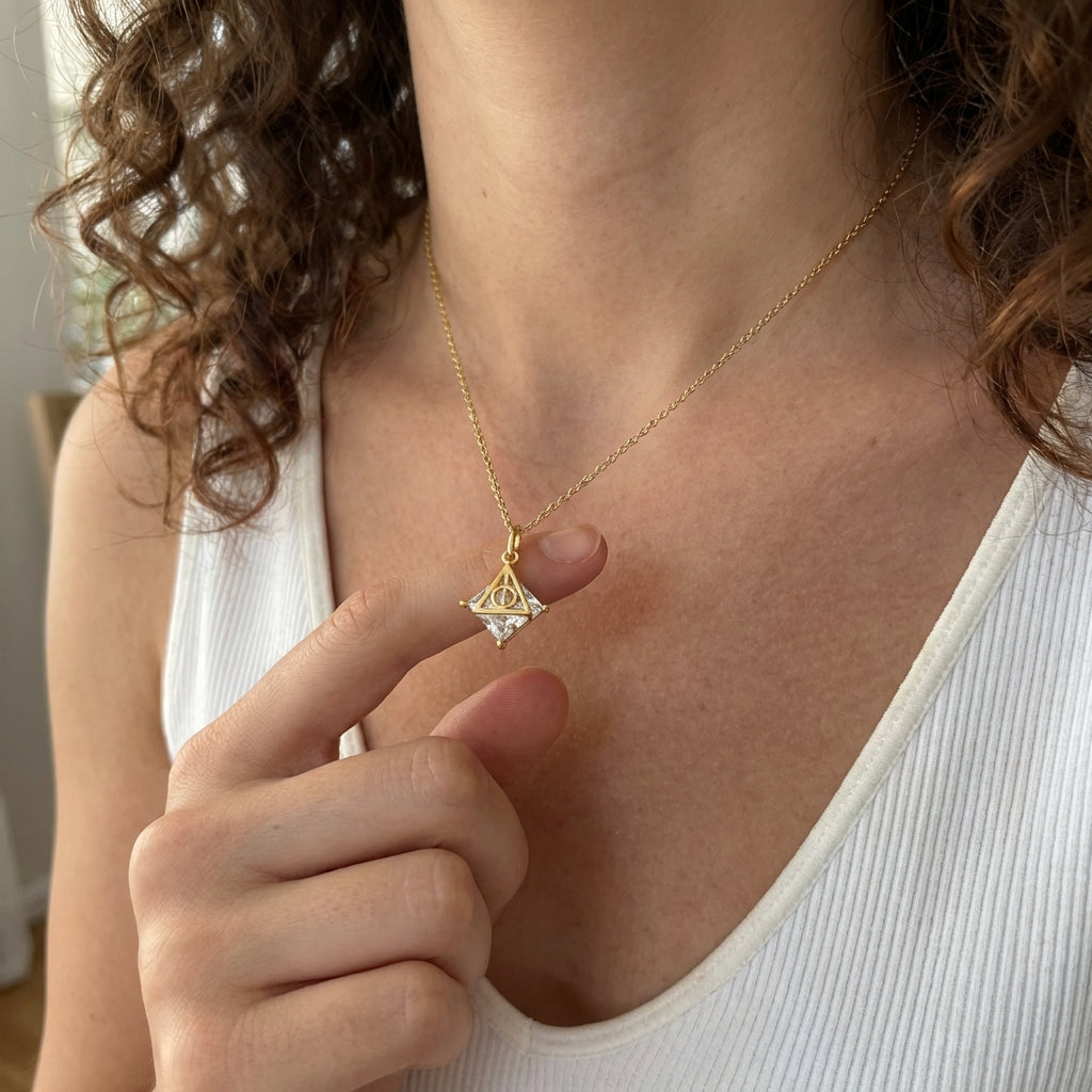 Celyssa Geometric Symbol Pendant Necklace