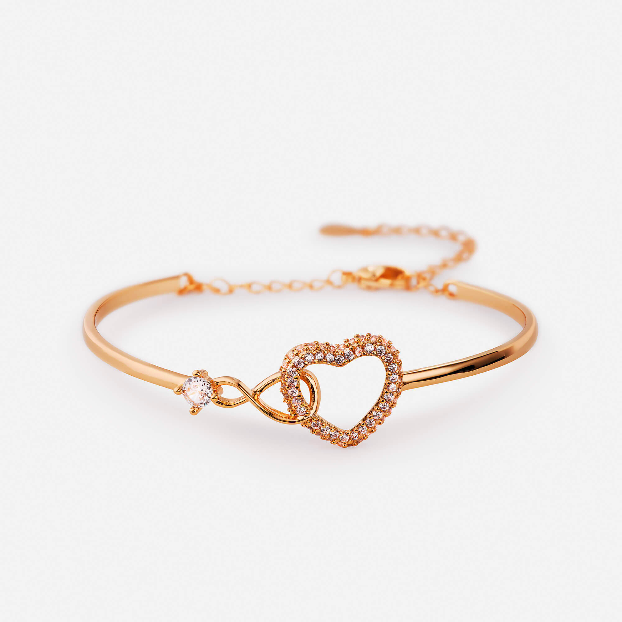 Celyssa Infinity Heart Charm Bracelet